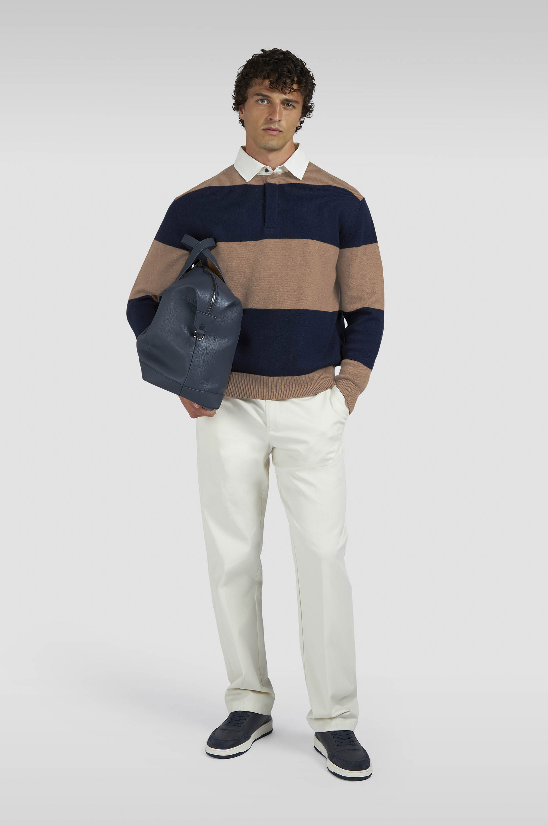 Rugby wool cashmere polo shirt image number 2