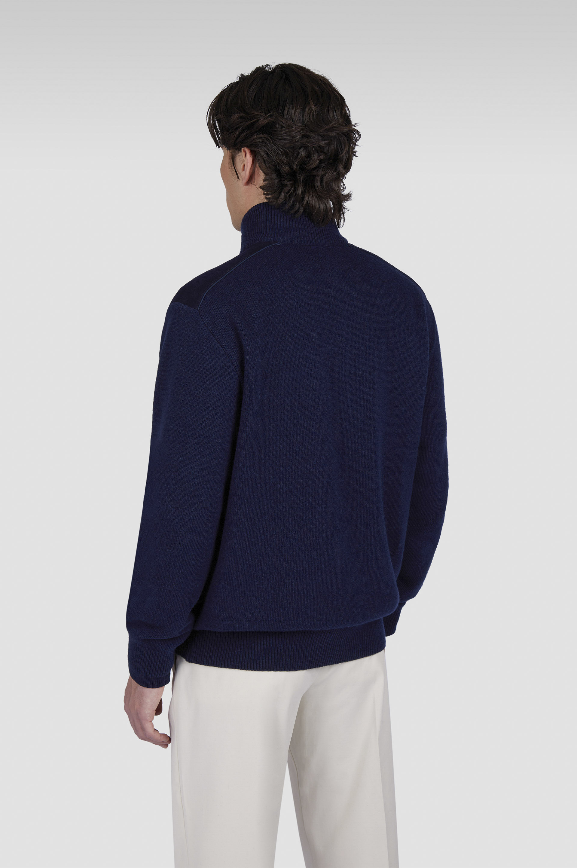 Typhoon® Platinum wool cashmere half zip sweater image number 3 Typhoon® Platinum wool cashmere half zip sweater image number 3