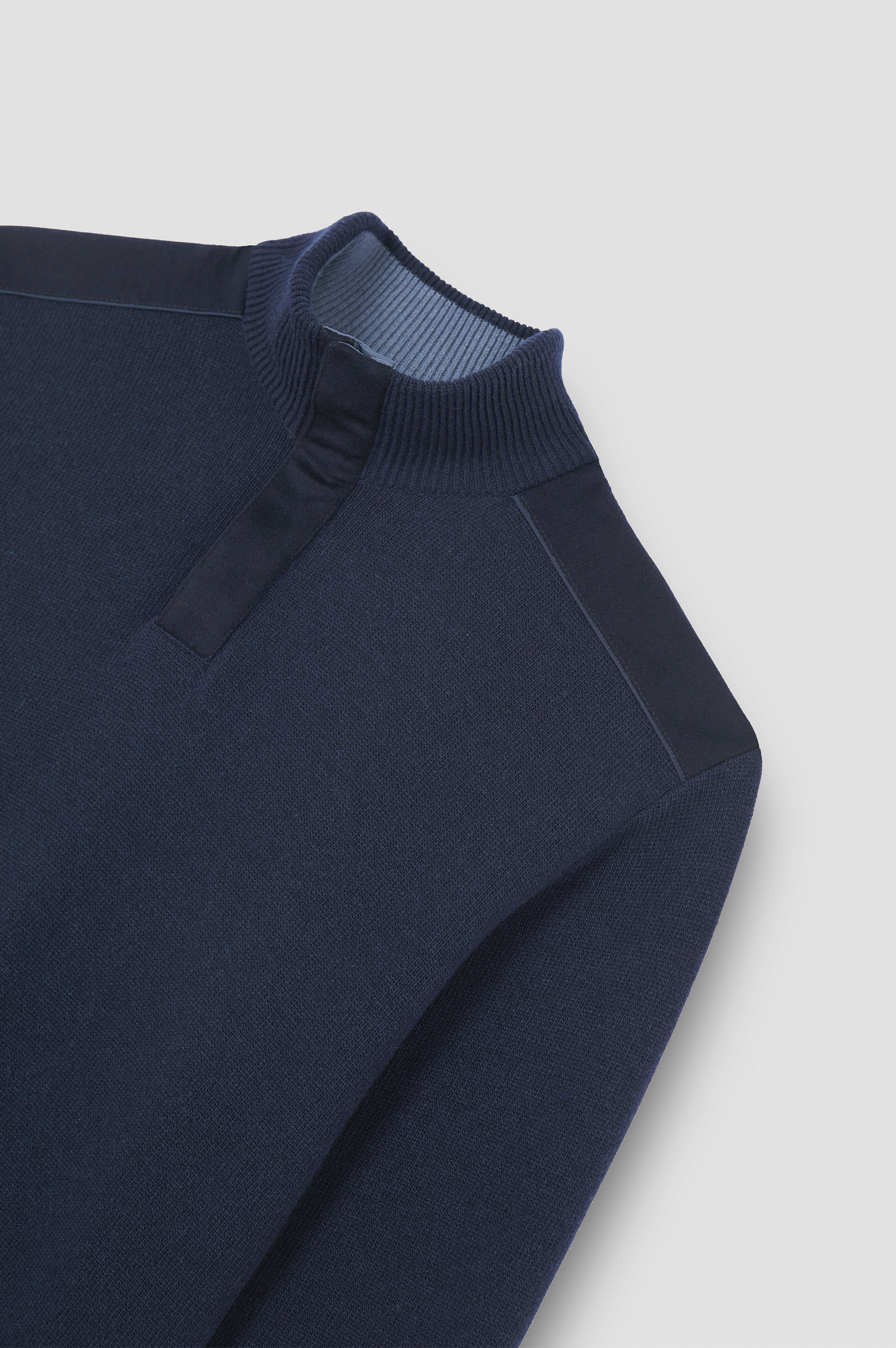 Typhoon® Platinum wool cashmere half zip sweater image number 5 Typhoon® Platinum wool cashmere half zip sweater image number 5