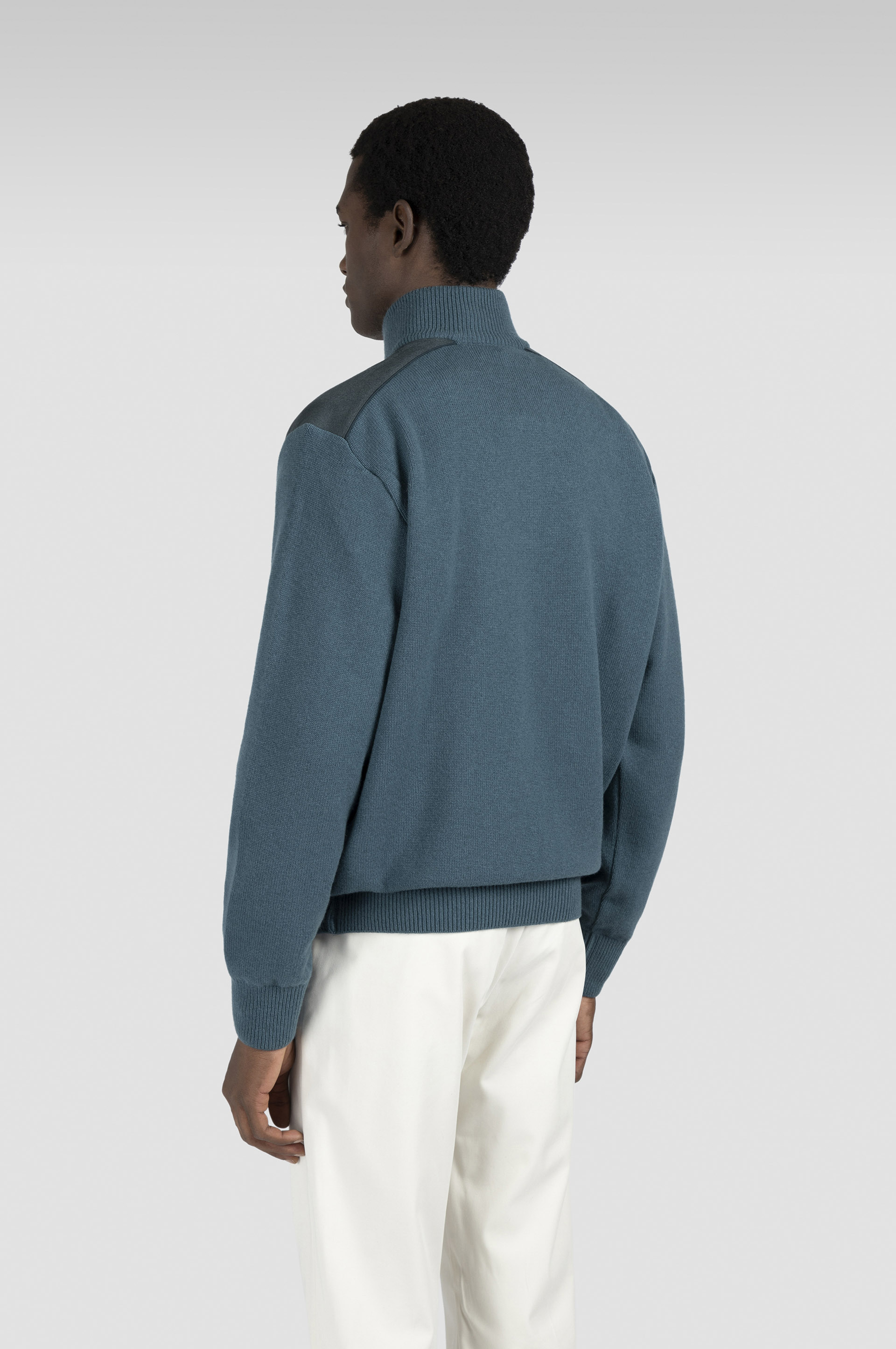 Typhoon® Platinum wool cashmere half zip sweater image number 3 Typhoon® Platinum wool cashmere half zip sweater image number 3
