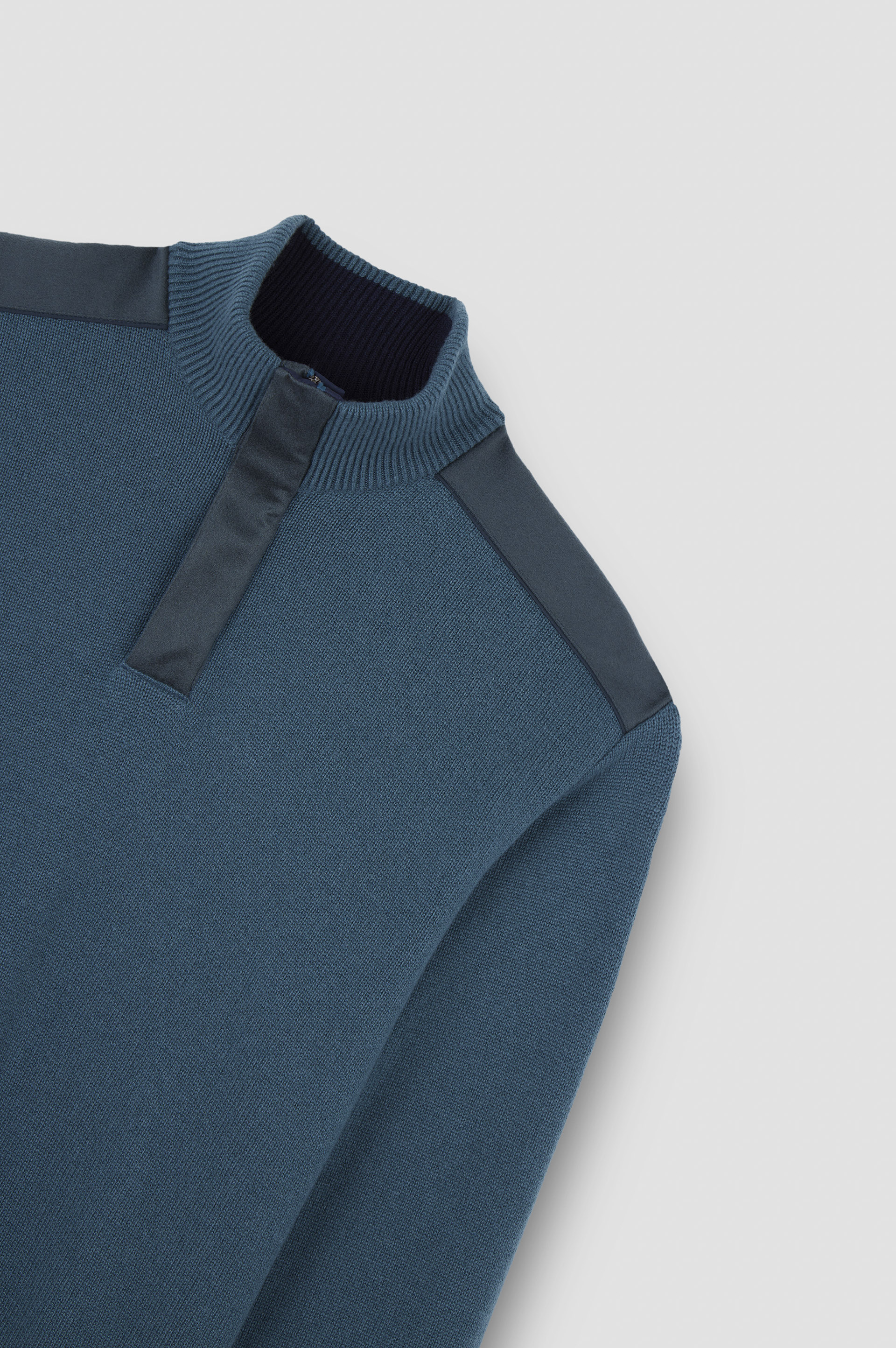 Typhoon® Platinum wool cashmere half zip sweater image number 5 Typhoon® Platinum wool cashmere half zip sweater image number 5