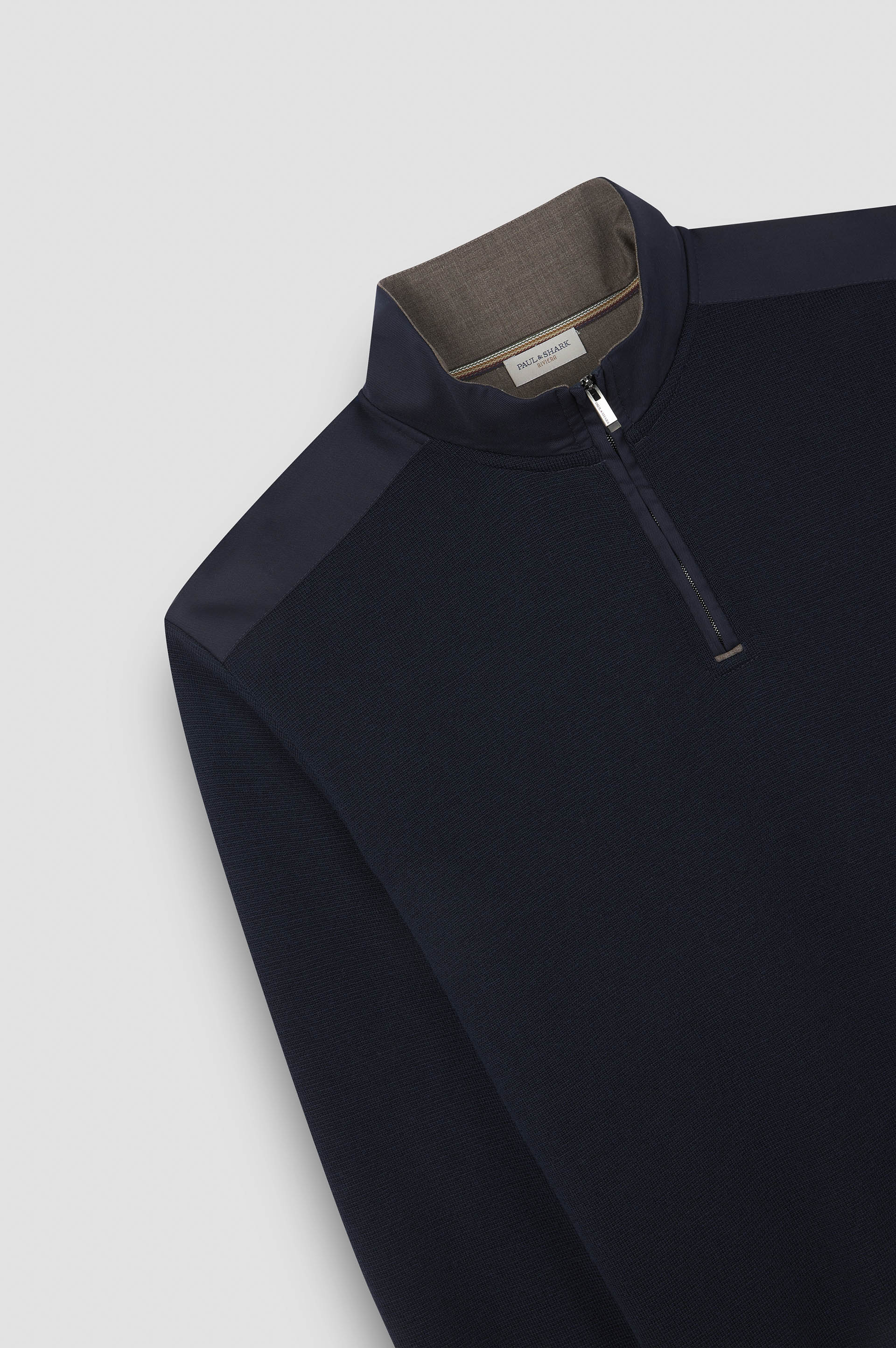 Pull à demi-zip en laine Mérinos Extrafin image number 6