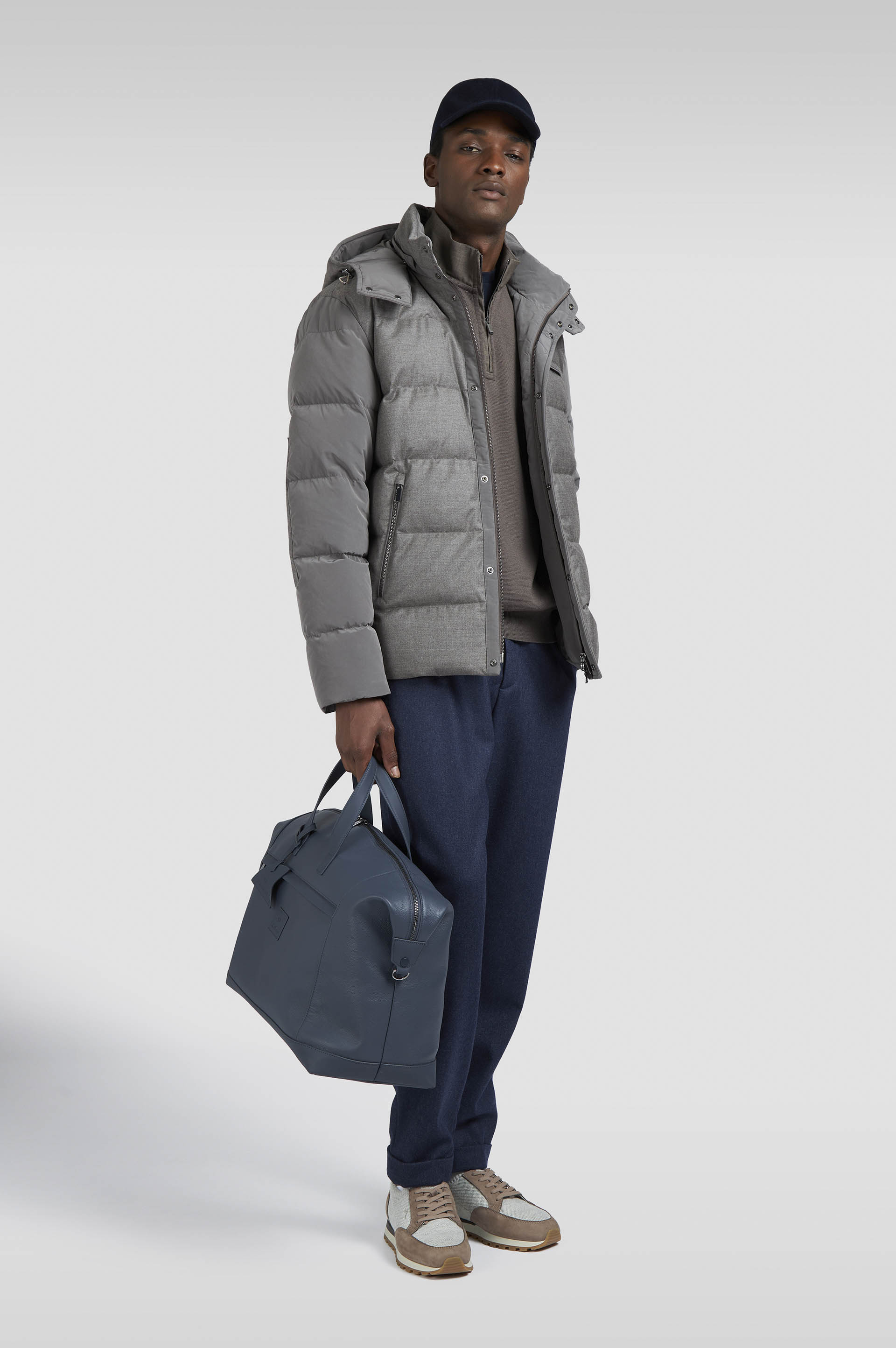 Pull à demi-zip en laine Mérinos Extrafin image number 2