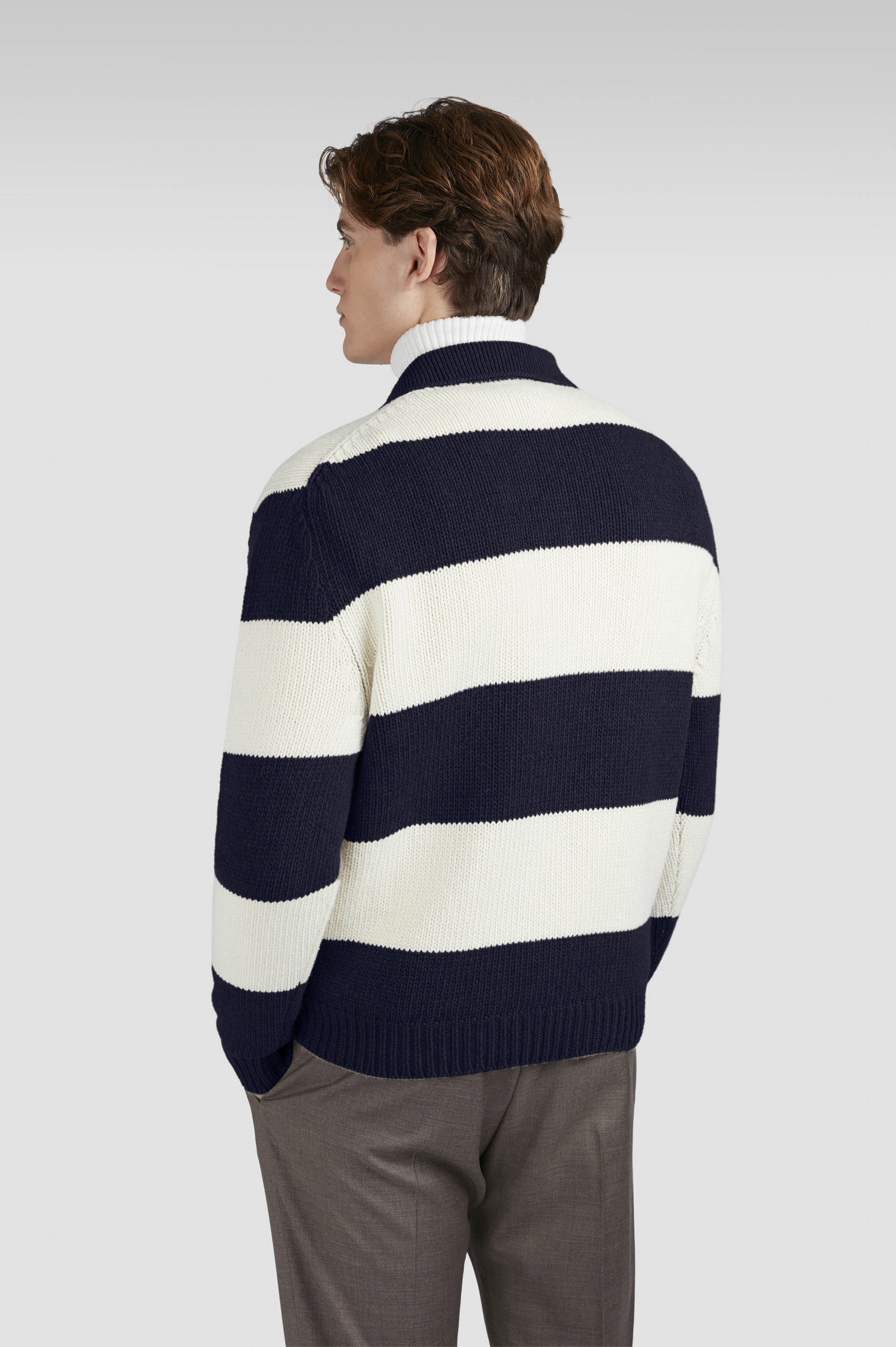 Striped Re-Wool polo shirt image number 3