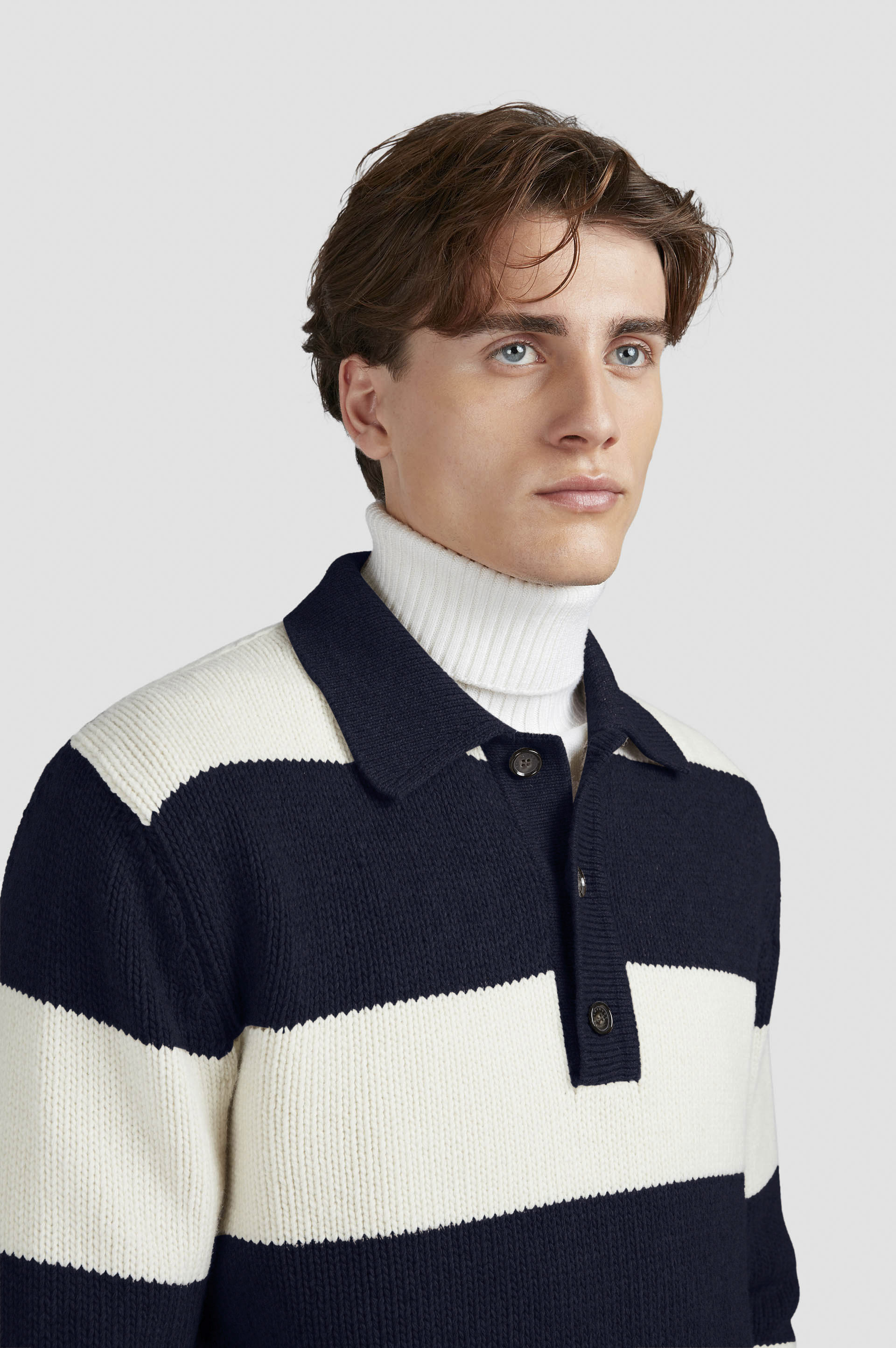 Striped Re-Wool polo shirt image number 4