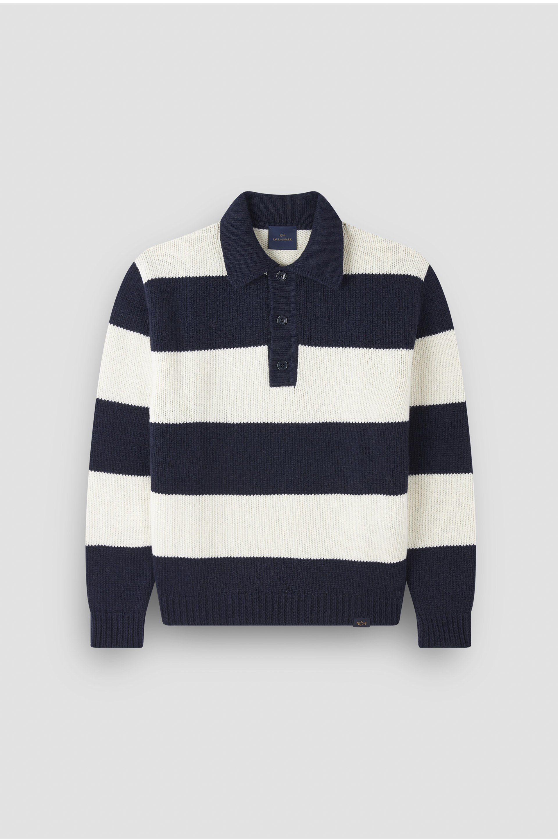 Striped Re-Wool polo shirt image number 1