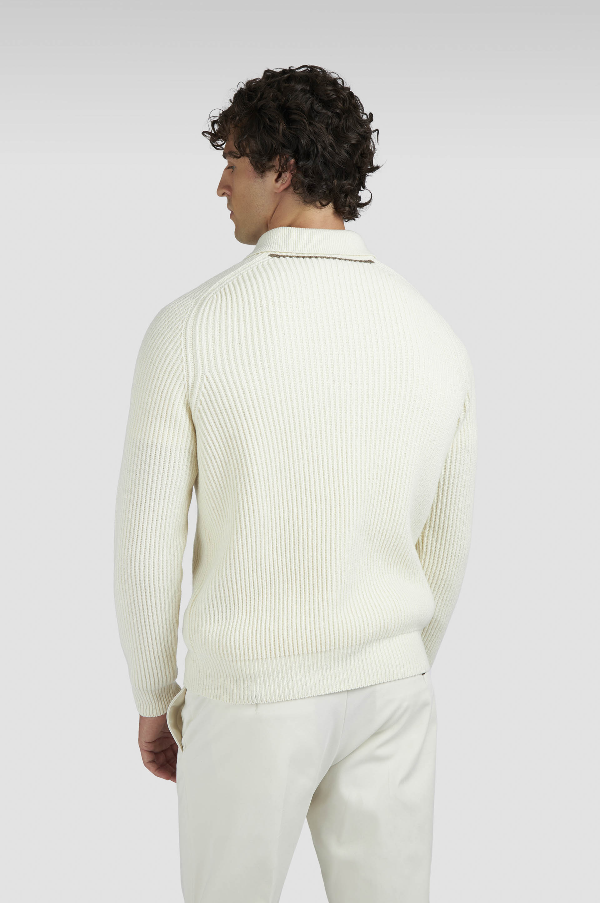 Polo con zip in Re-Wool image number 3 Polo con zip in Re-Wool image number 3