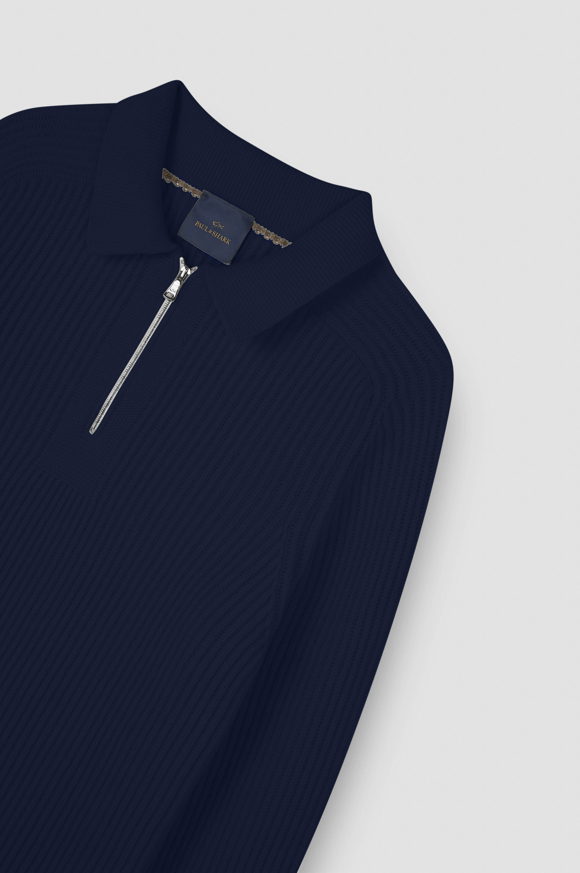 Zipped Re-Wool polo shirt image number 5