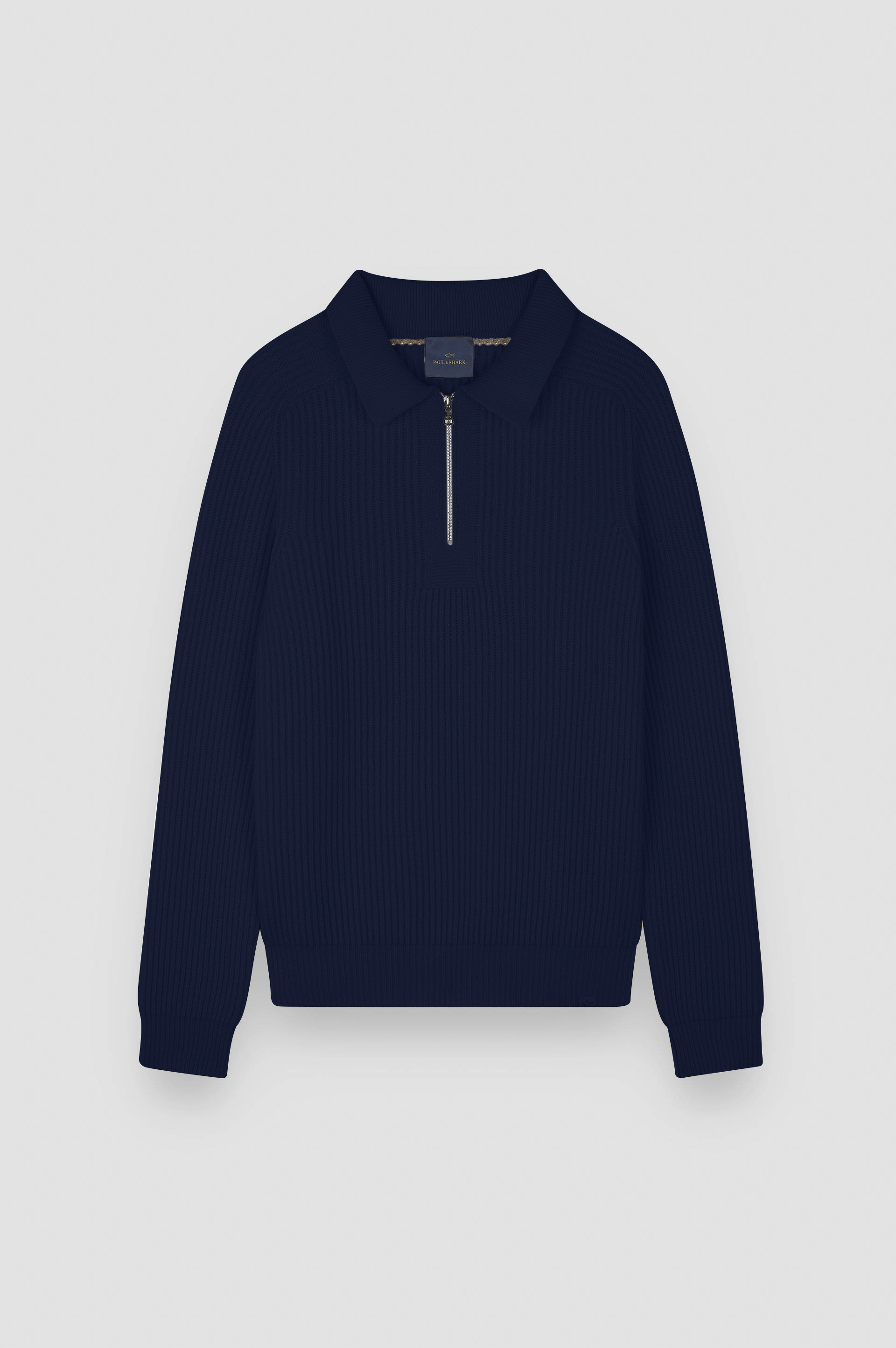 Zipped Re-Wool polo shirt image number 1