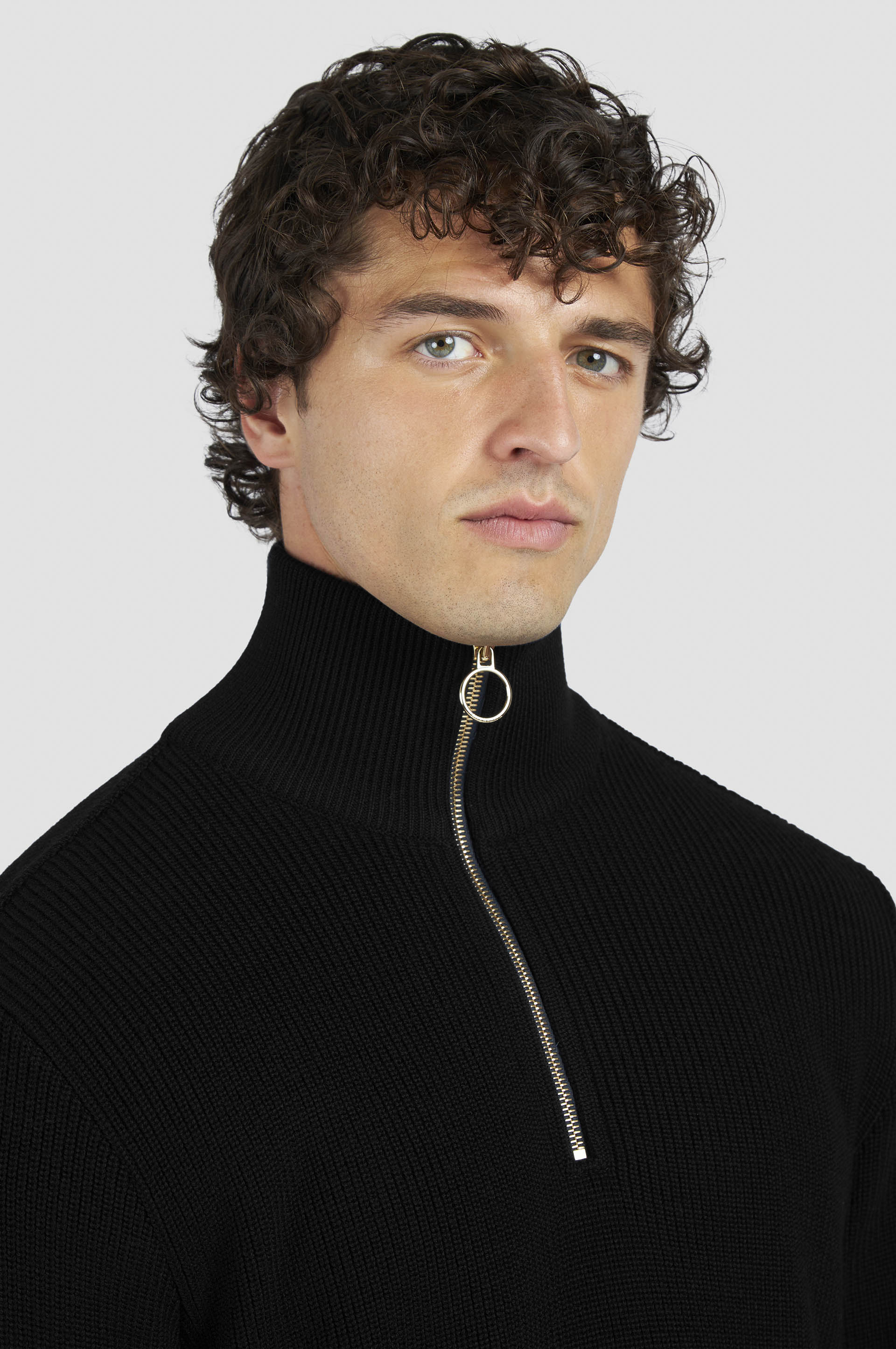 Maglia mezza zip in Tech Wool image number 4 Maglia mezza zip in Tech Wool image number 4