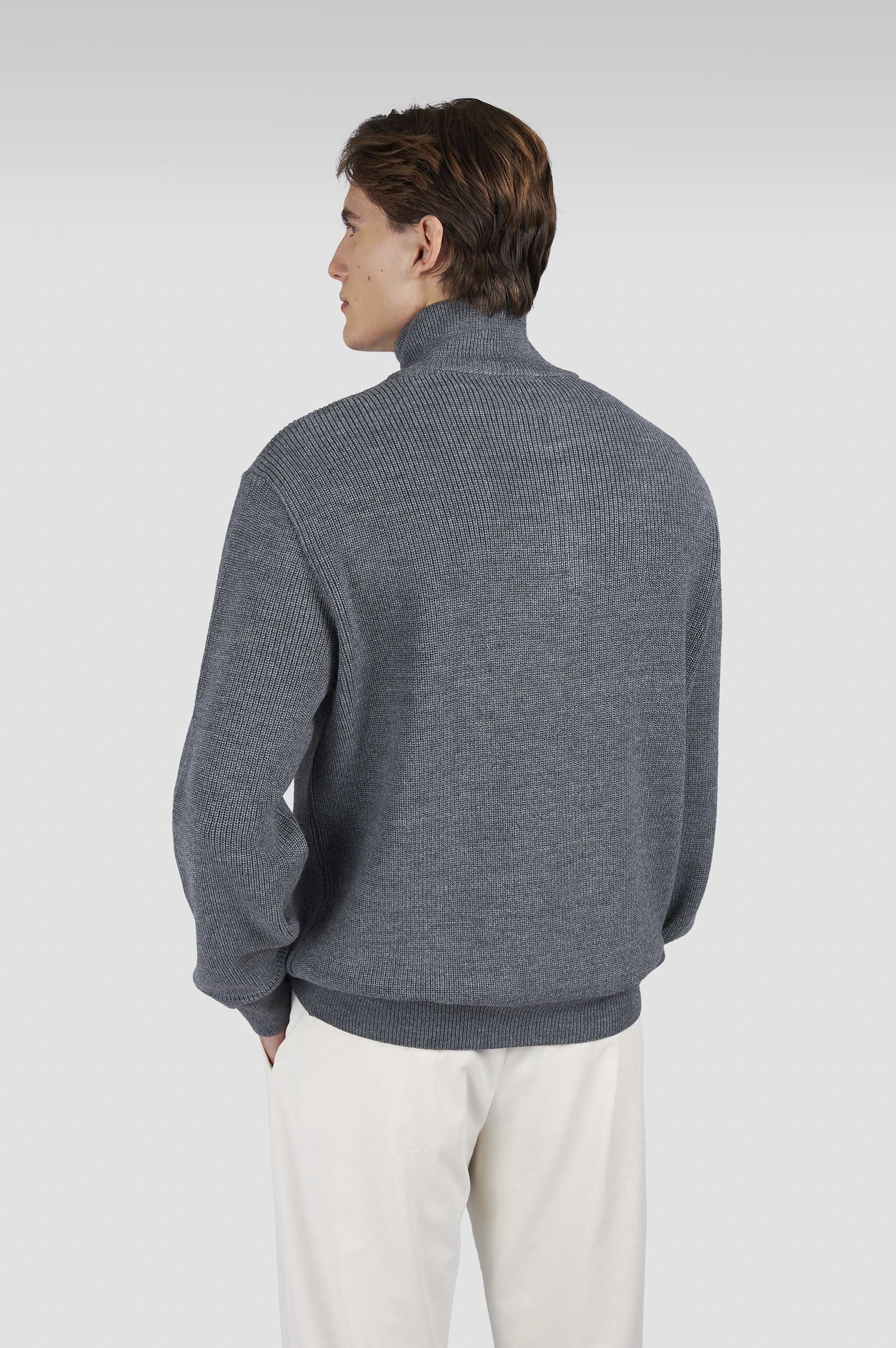 Halbreißverschluss Pullover aus Tech Wool image number 3 Halbreißverschluss Pullover aus Tech Wool image number 3