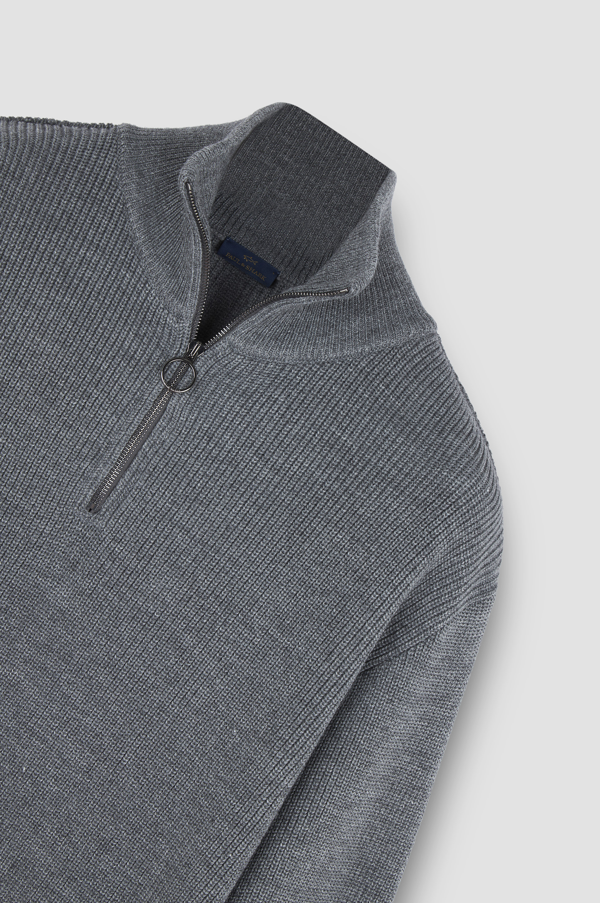 Halbreißverschluss Pullover aus Tech Wool image number 6 Halbreißverschluss Pullover aus Tech Wool image number 6