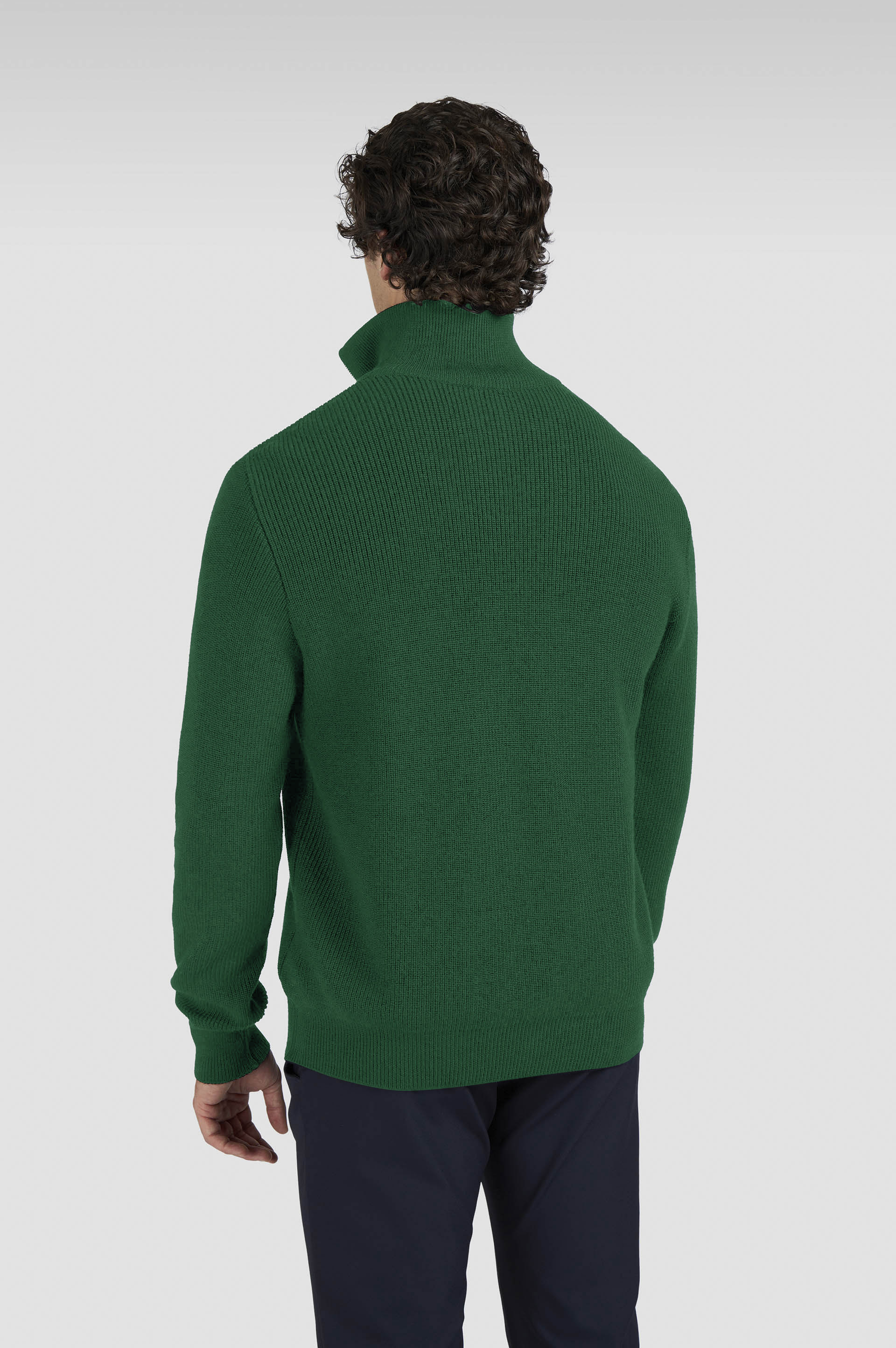 Suéter de media cremallera de lana Tech Wool image number 3