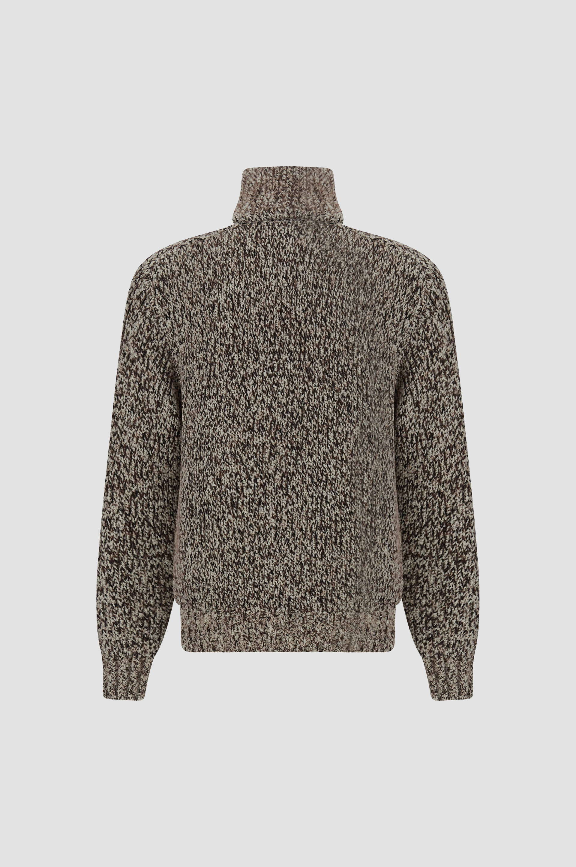 Half-zip sweater in wool and alpaca image number 2