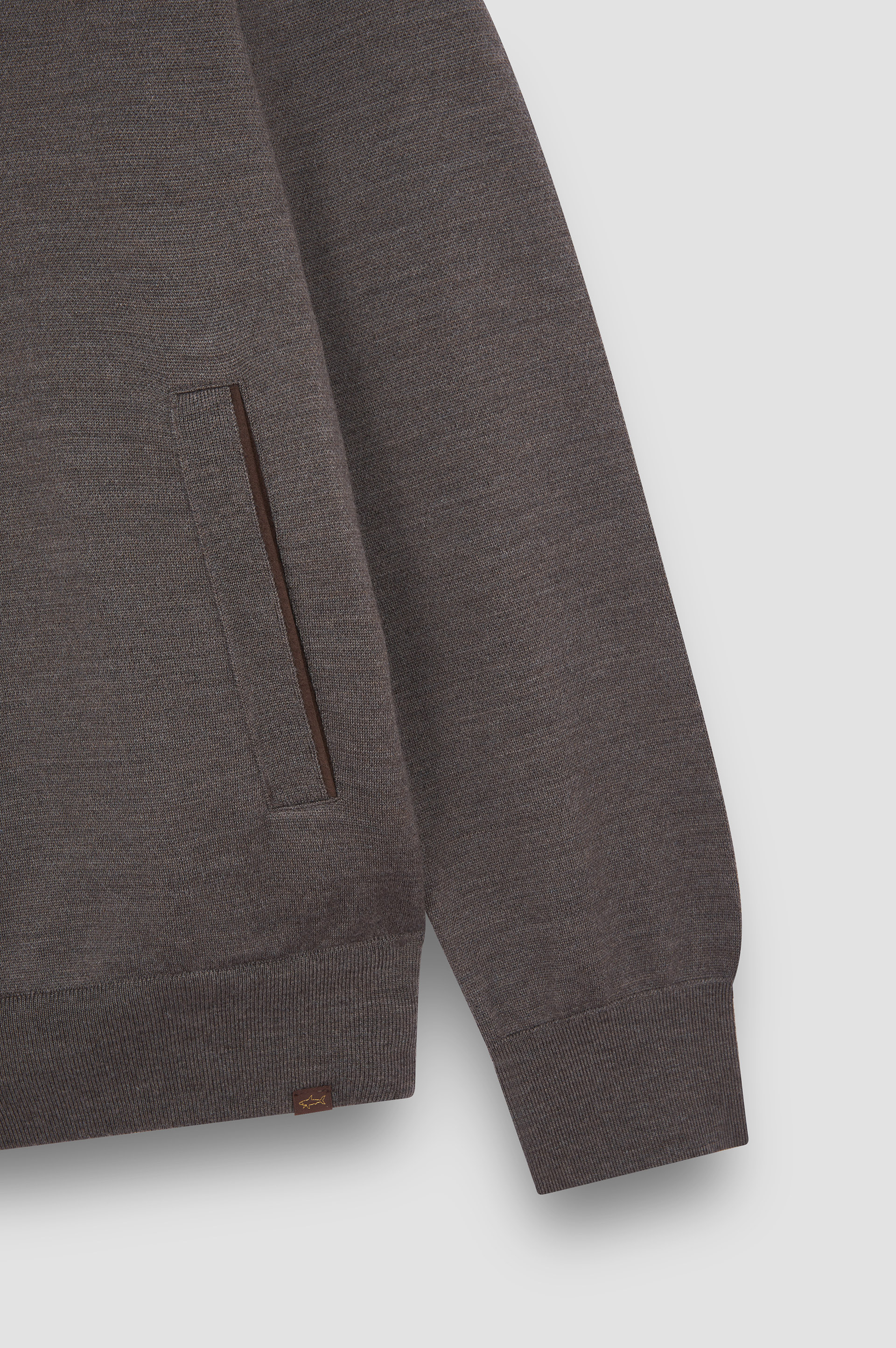 Merino Extrafine wool sweater with zip closure image number 5