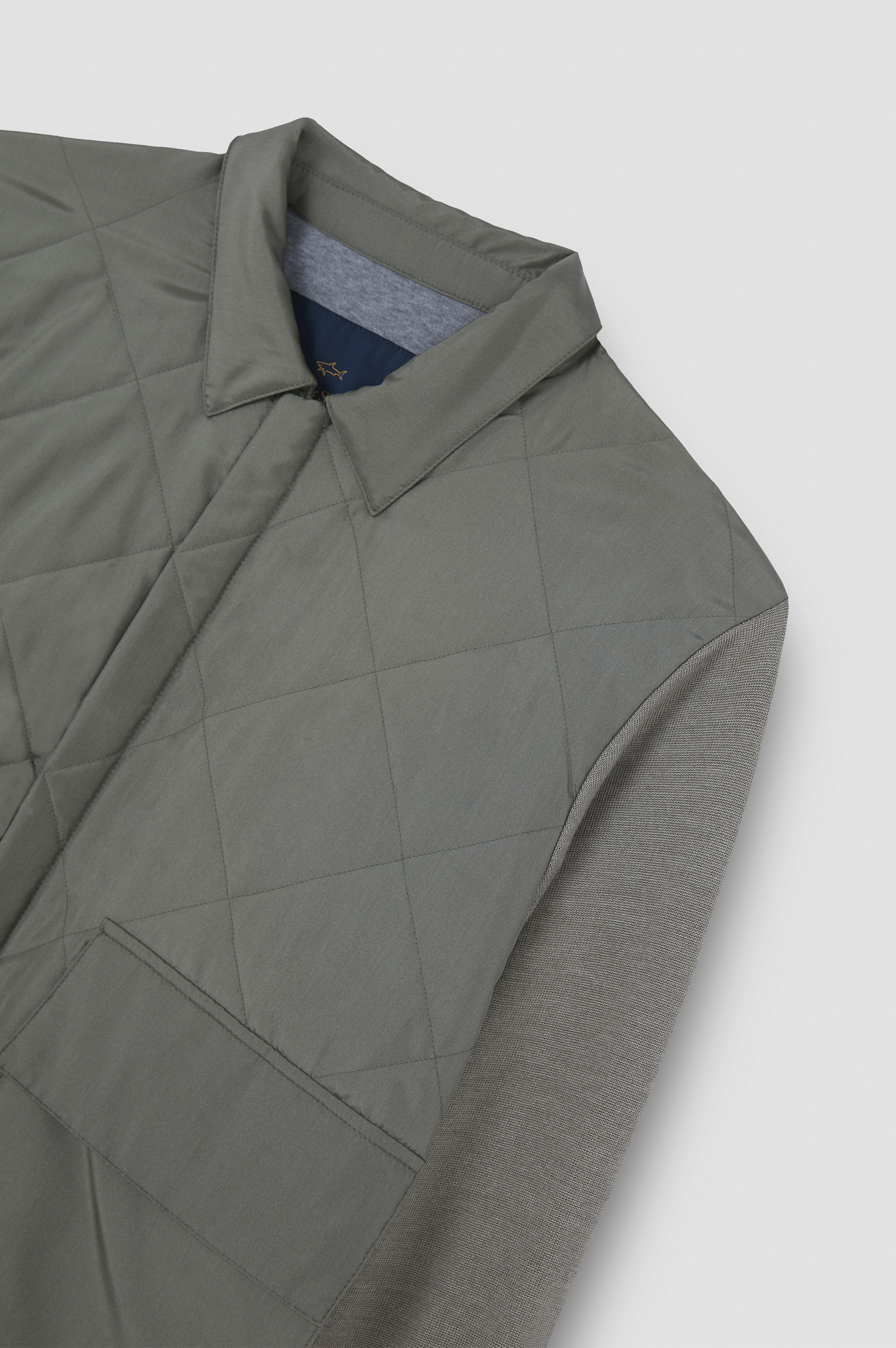 Hybrid zip-up Shaket in Typhoon® Silk, wool and silk image number 6 Hybrid zip-up Shaket in Typhoon® Silk, wool and silk image number 6