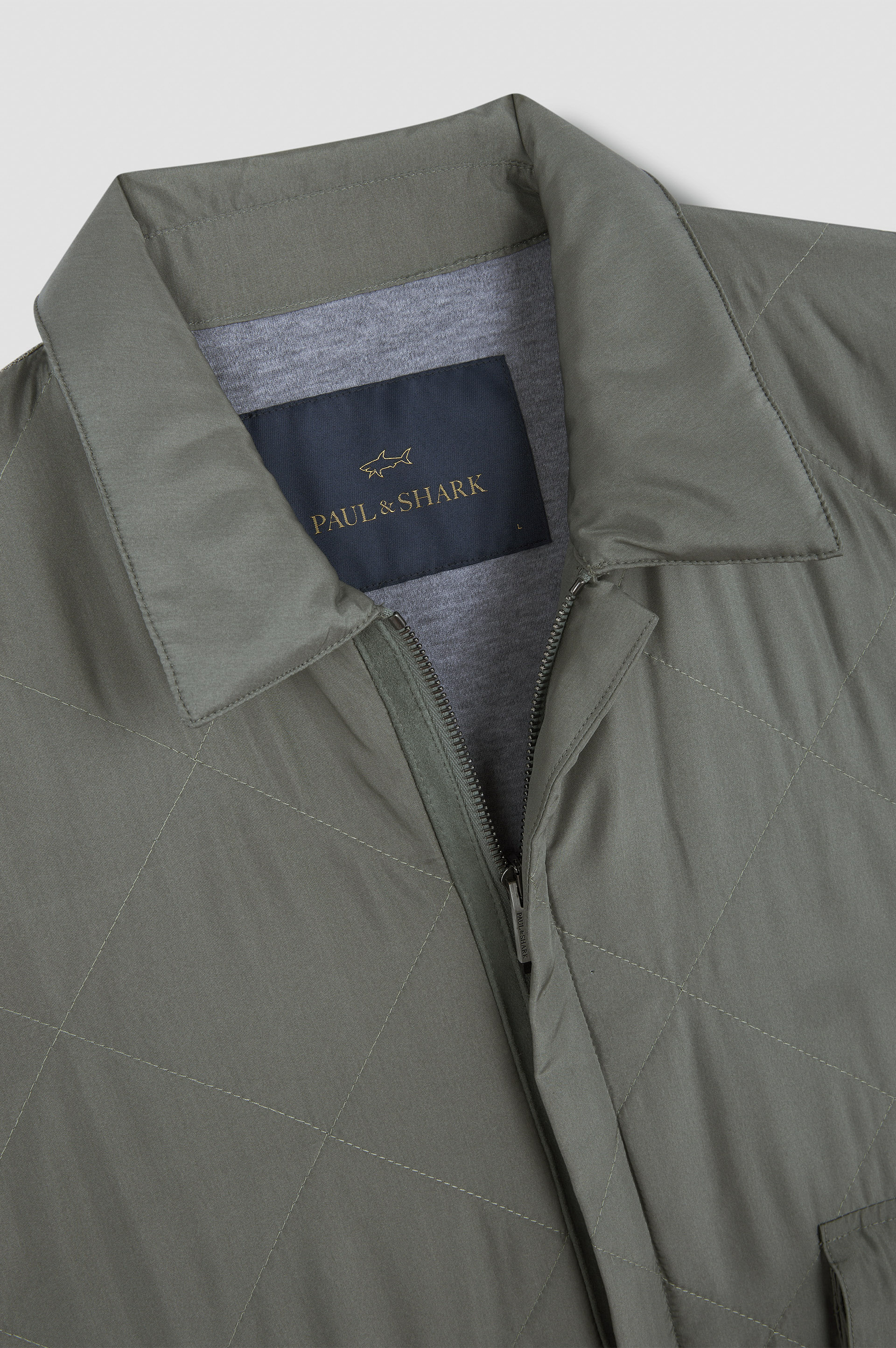 Hybrid zip-up Shaket in Typhoon® Silk, wool and silk image number 8 Hybrid zip-up Shaket in Typhoon® Silk, wool and silk image number 8