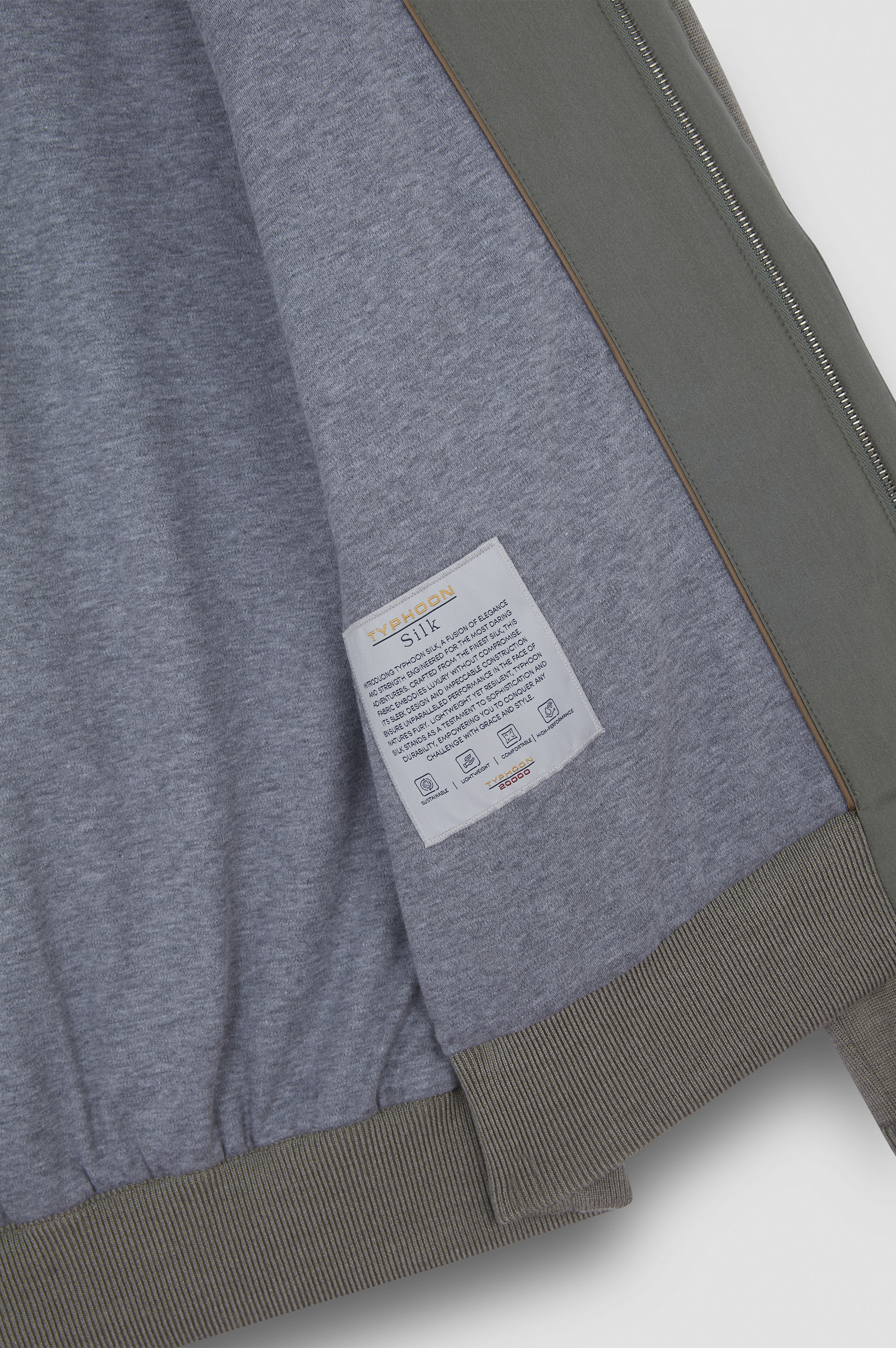 Hybrid zip-up Shaket in Typhoon® Silk, wool and silk image number 5 Hybrid zip-up Shaket in Typhoon® Silk, wool and silk image number 5