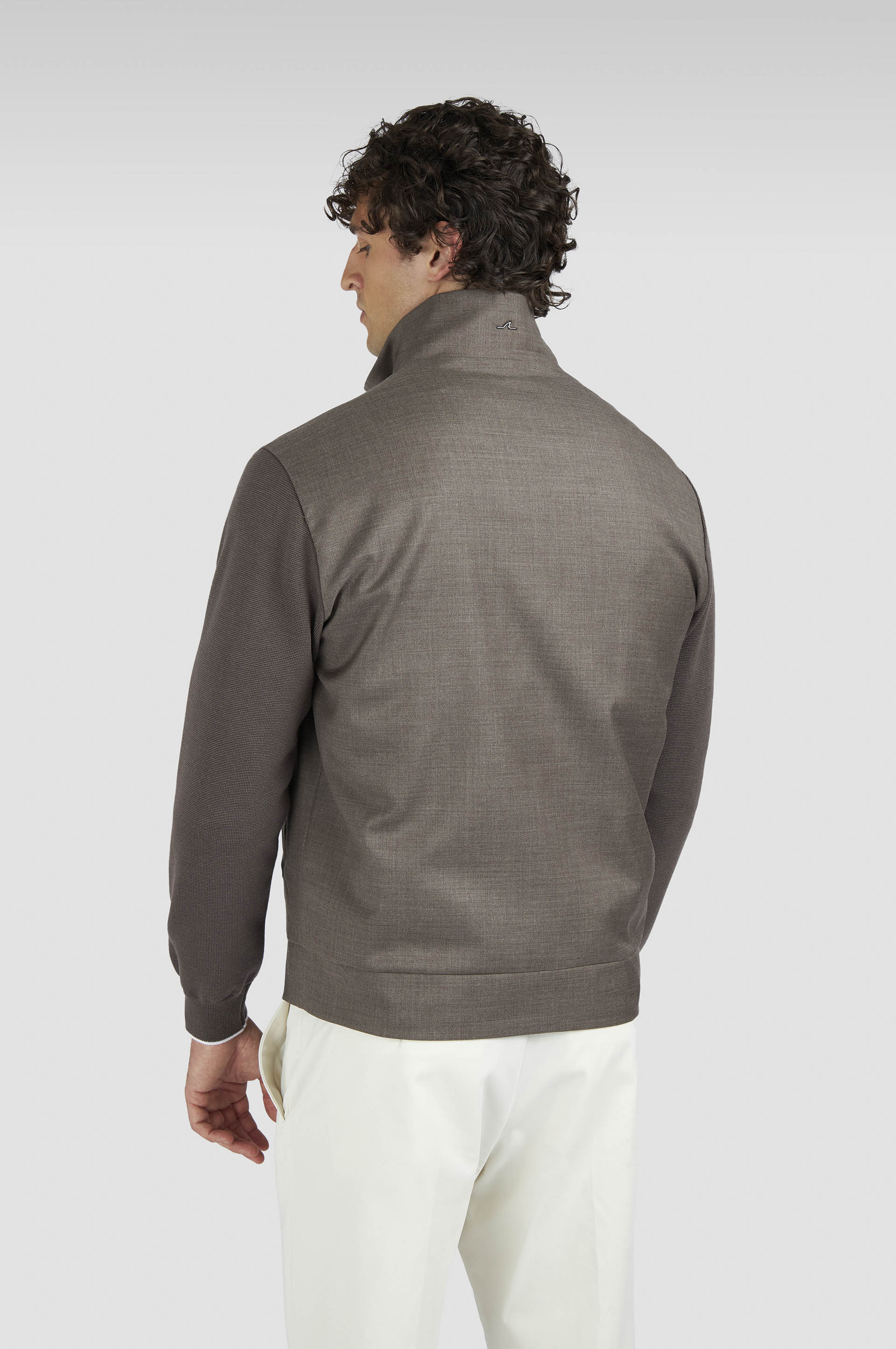 Cardigan hybride zippé en laine mérinos image number 3