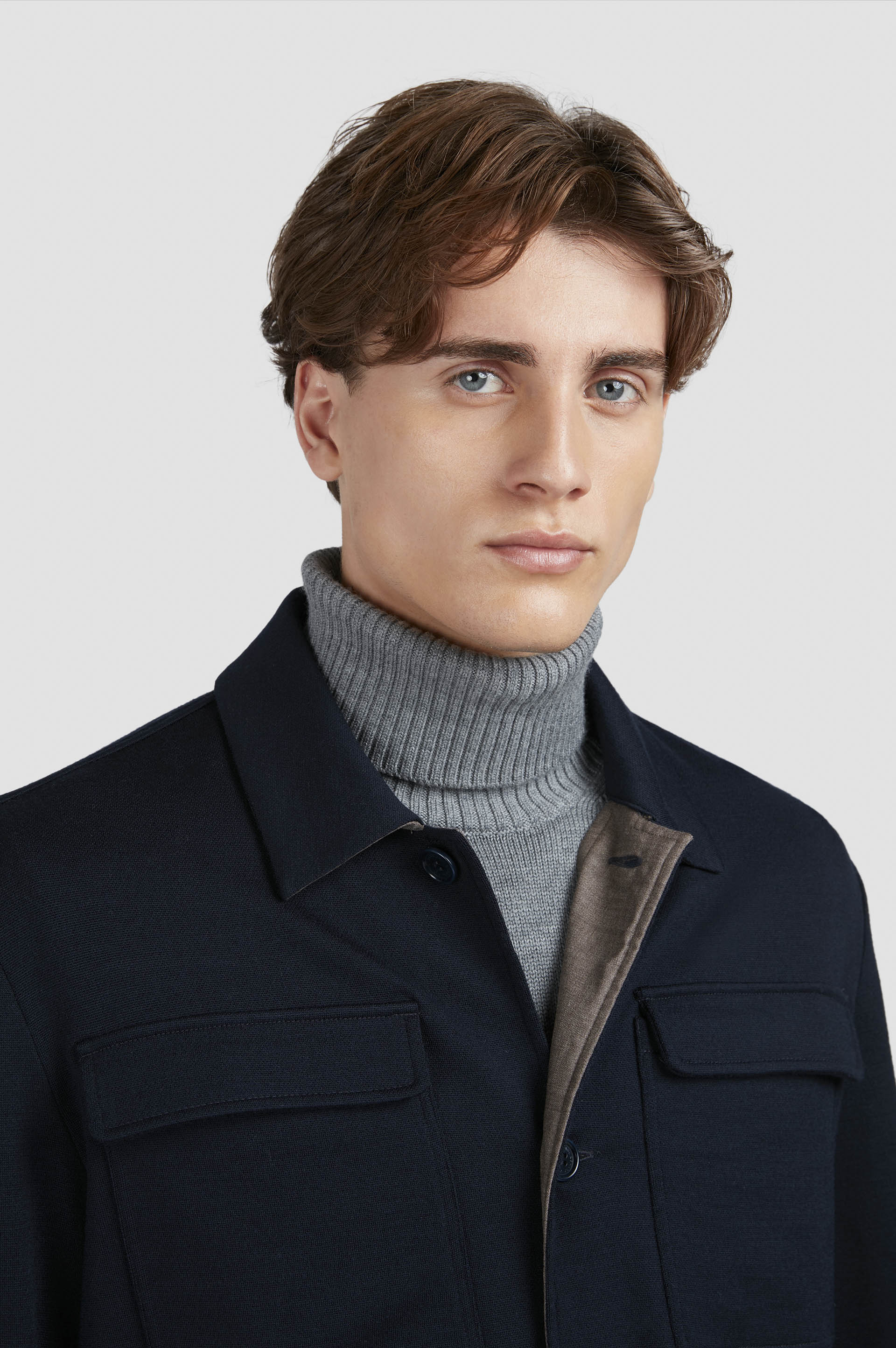 Merino Extrafine wool Overshirt image number 4 Merino Extrafine wool Overshirt image number 4