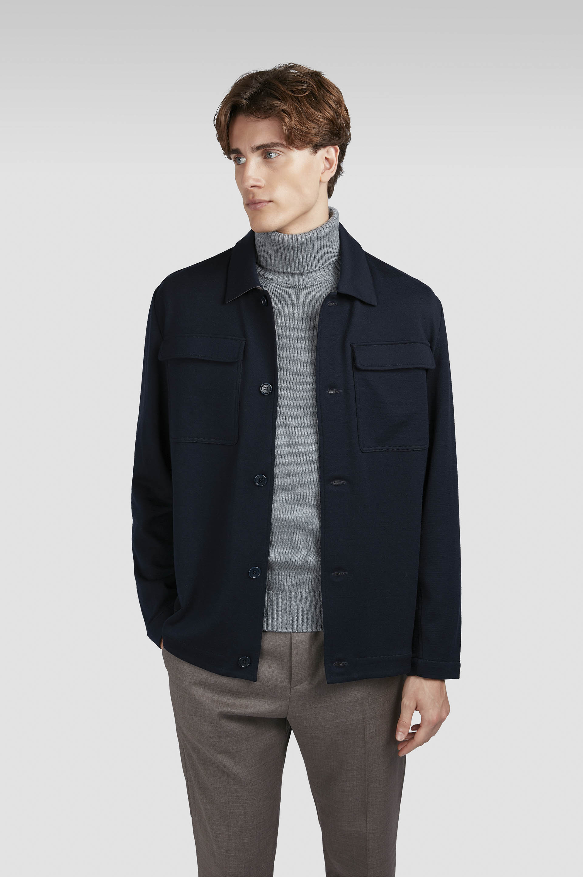 Merino Extrafine wool Overshirt image number 0 Merino Extrafine wool Overshirt image number 0