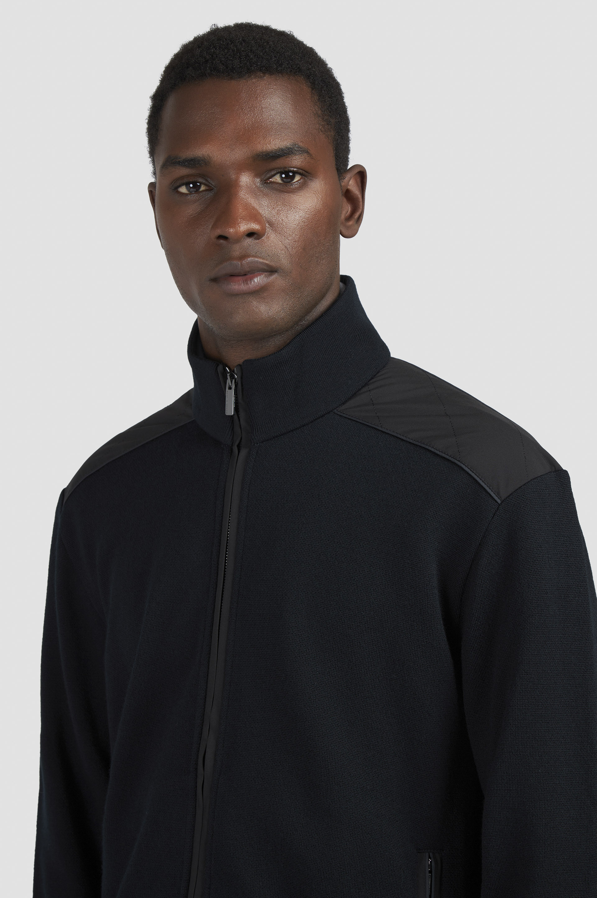 Soft Cool Touch wool zip-up sweater with Typhoon® Platinum details image number 4