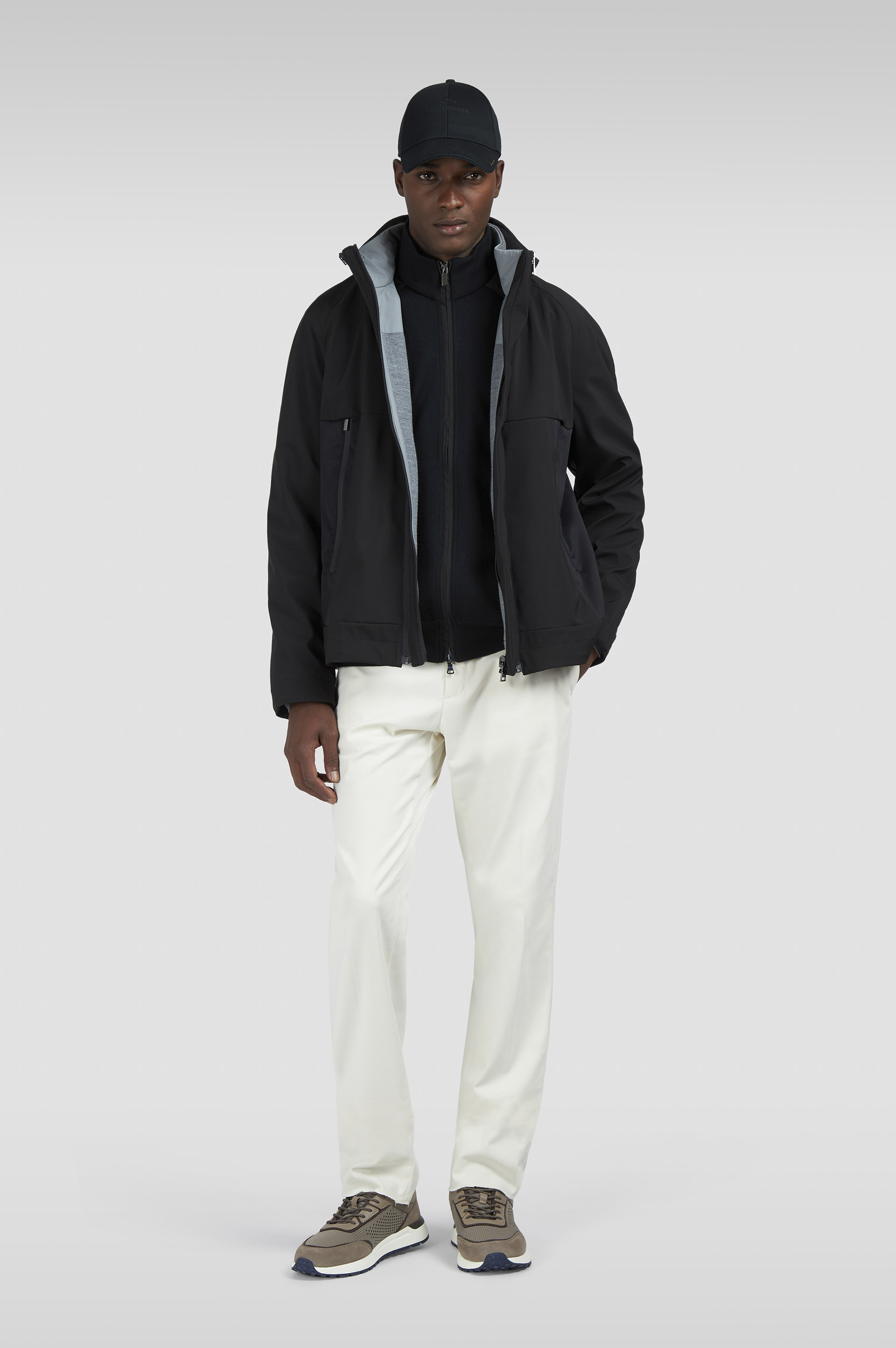 Soft Cool Touch wool zip-up sweater with Typhoon® Platinum details image number 2