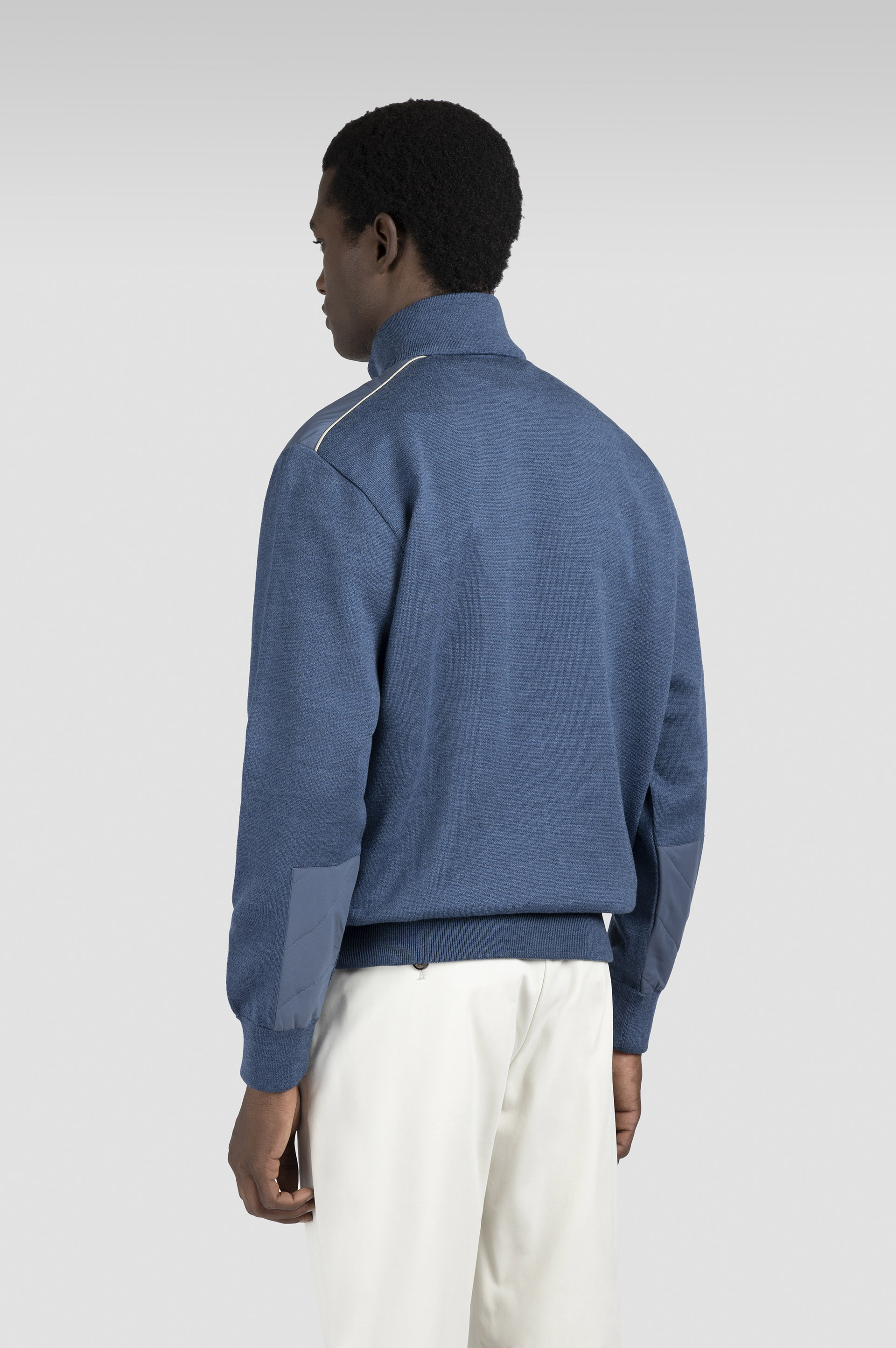 Soft Cool Touch wool zip-up sweater with Typhoon® Platinum details image number 3