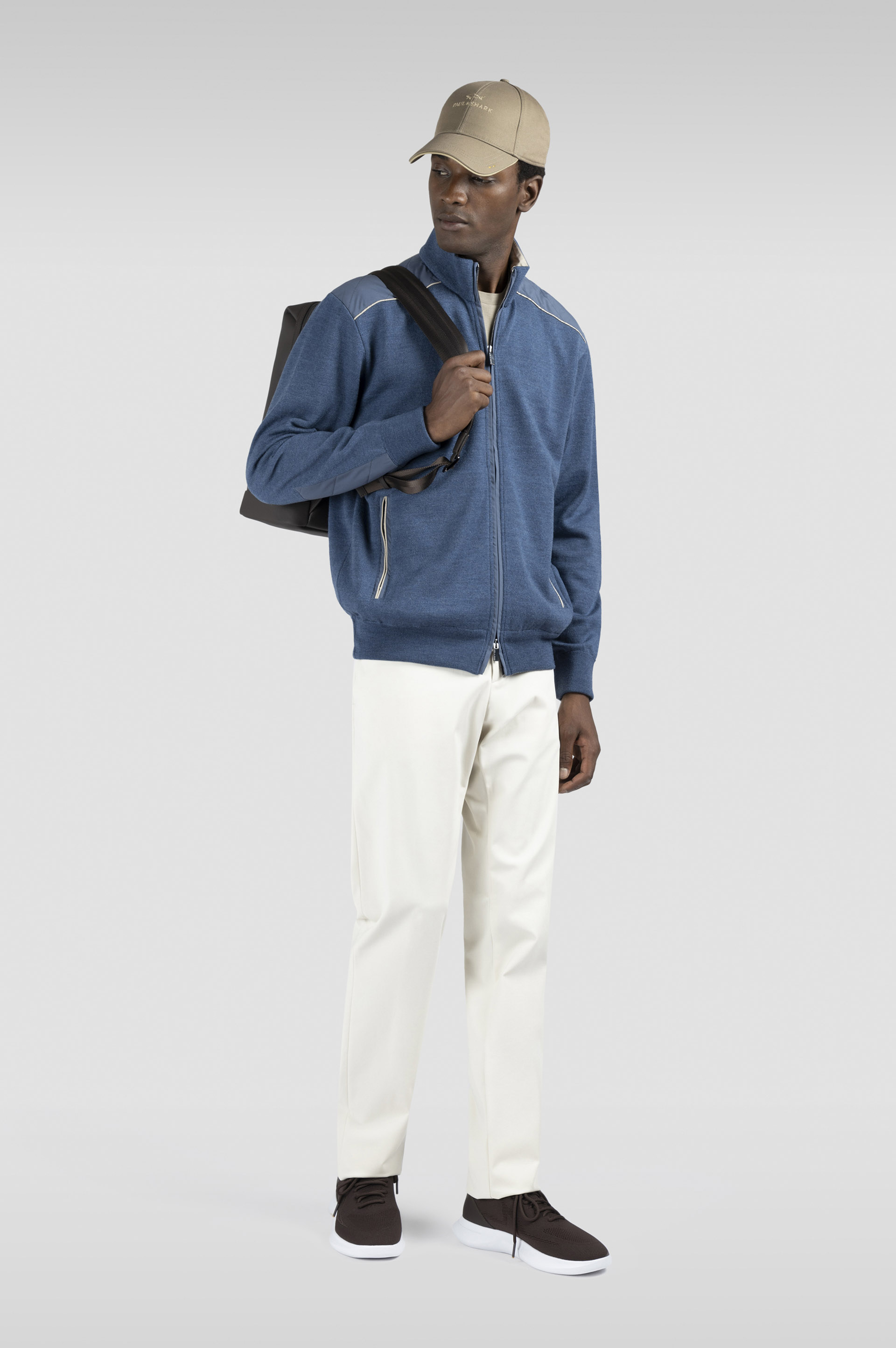 Soft Cool Touch wool zip-up sweater with Typhoon® Platinum details image number 2