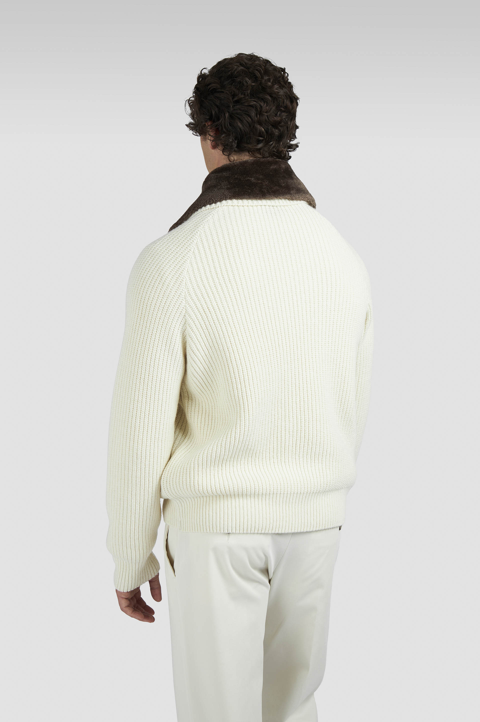 Re-Wool zip-up sweater image number 3