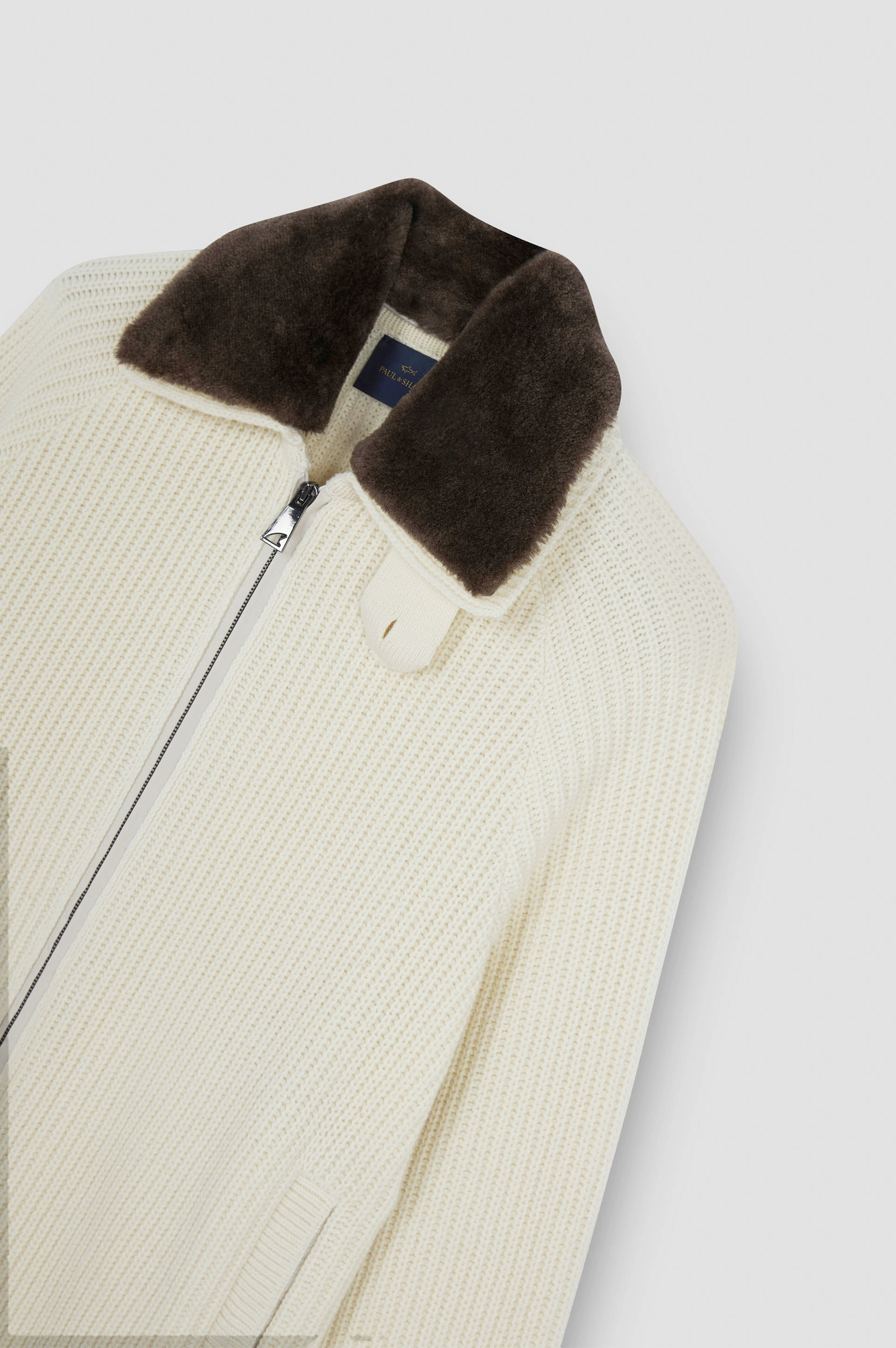 Re-Wool zip-up sweater image number 5