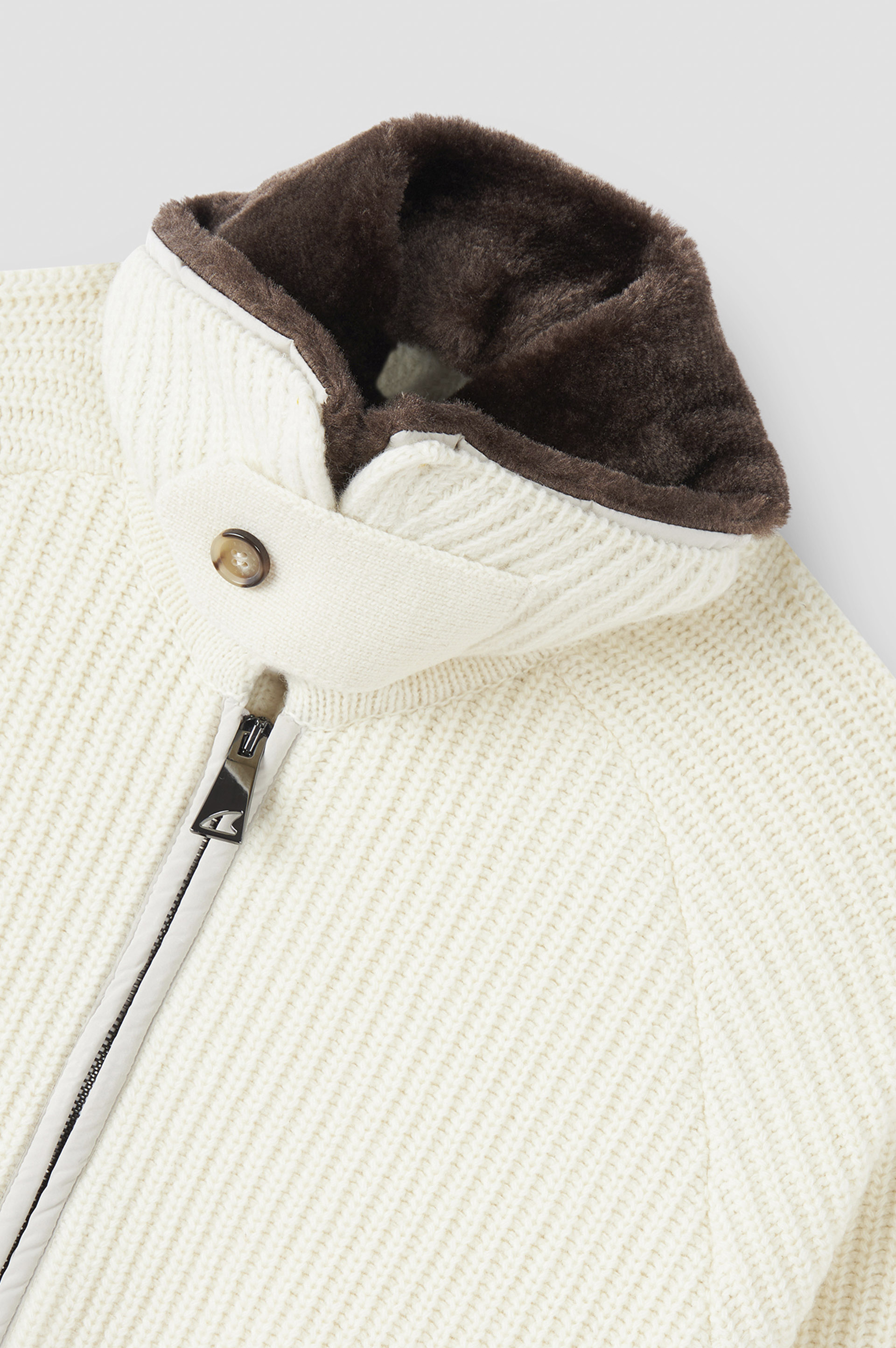 Re-Wool zip-up sweater image number 7