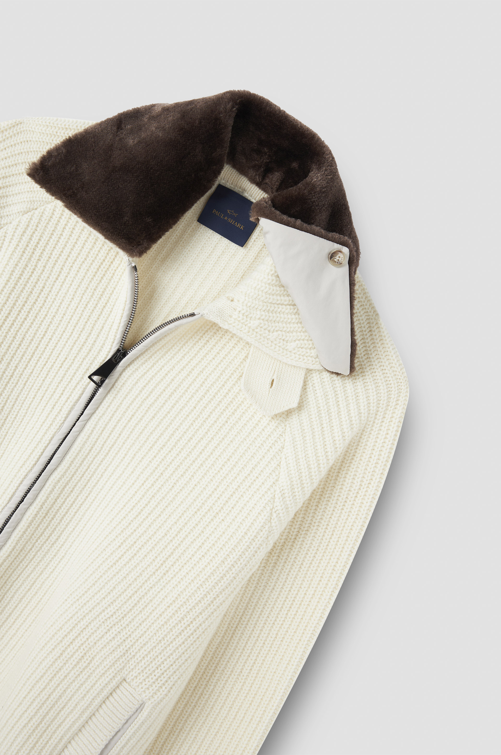 Re-Wool zip-up sweater image number 6