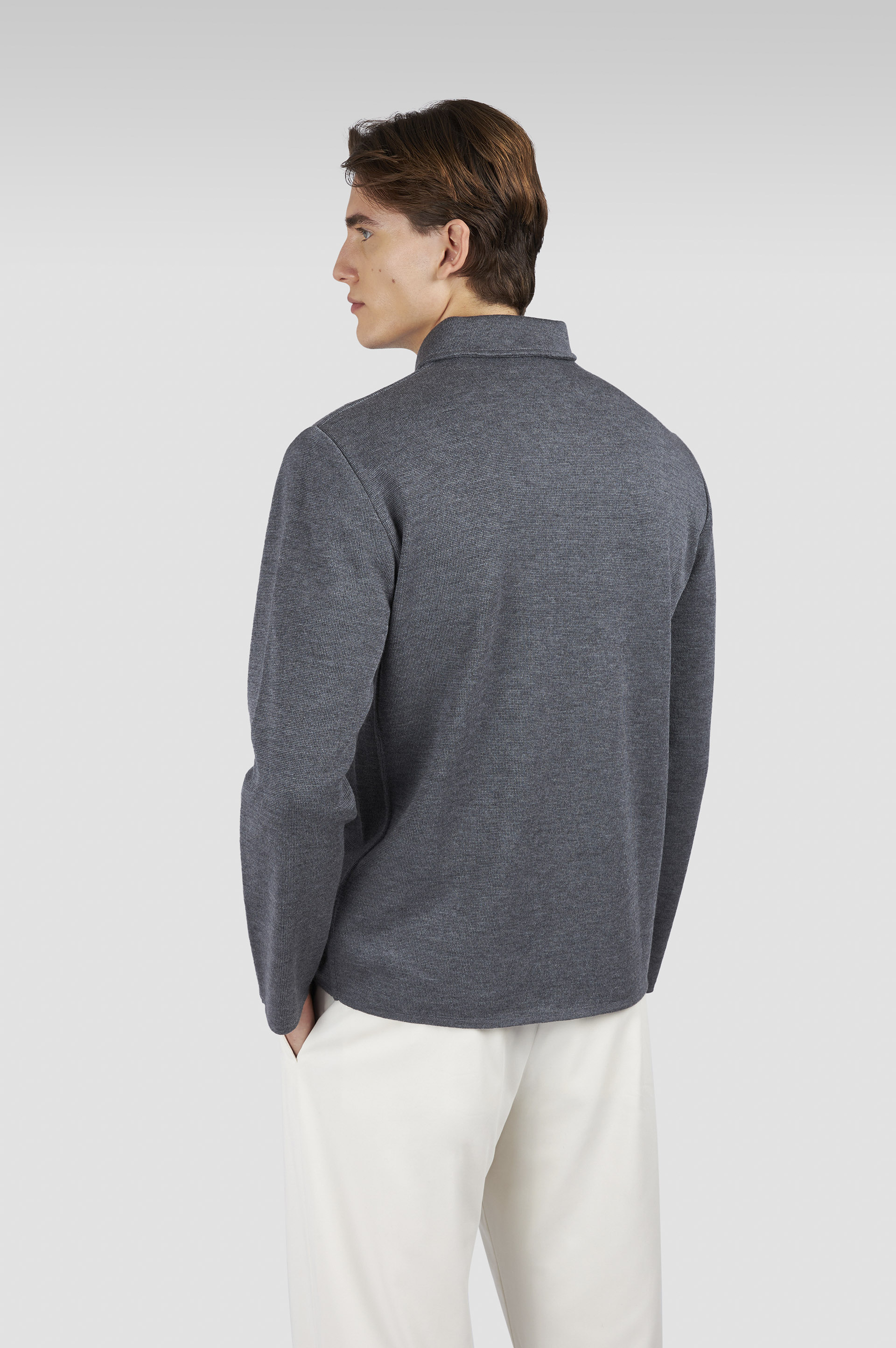 Merino Extrafine wool overshirt image number 3 Merino Extrafine wool overshirt image number 3