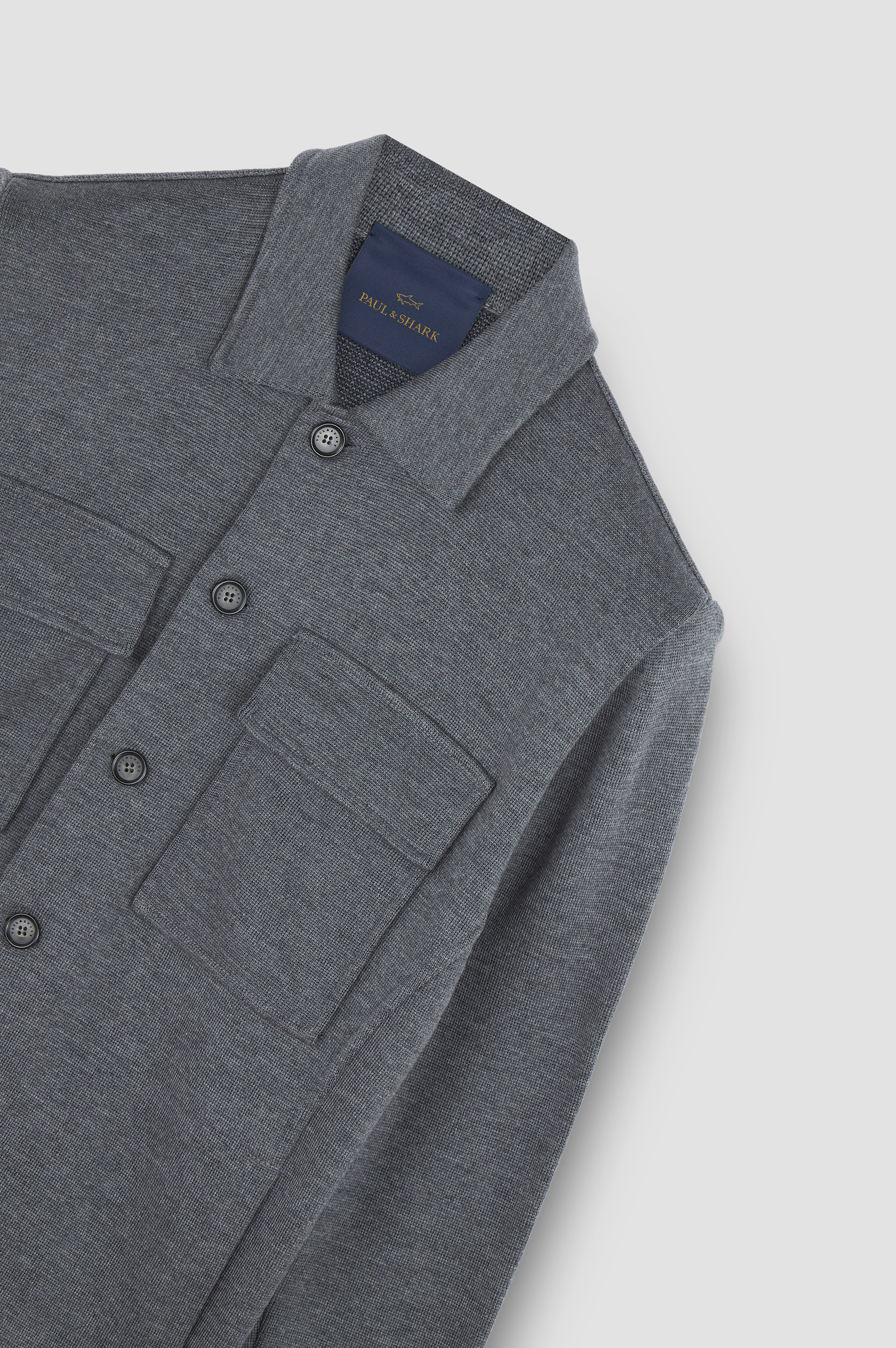 Merino Extrafine wool overshirt image number 5 Merino Extrafine wool overshirt image number 5