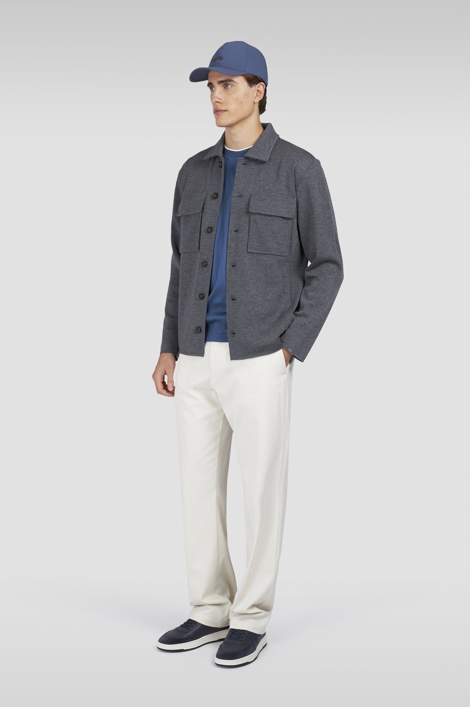 Merino Extrafine wool overshirt image number 2 Merino Extrafine wool overshirt image number 2