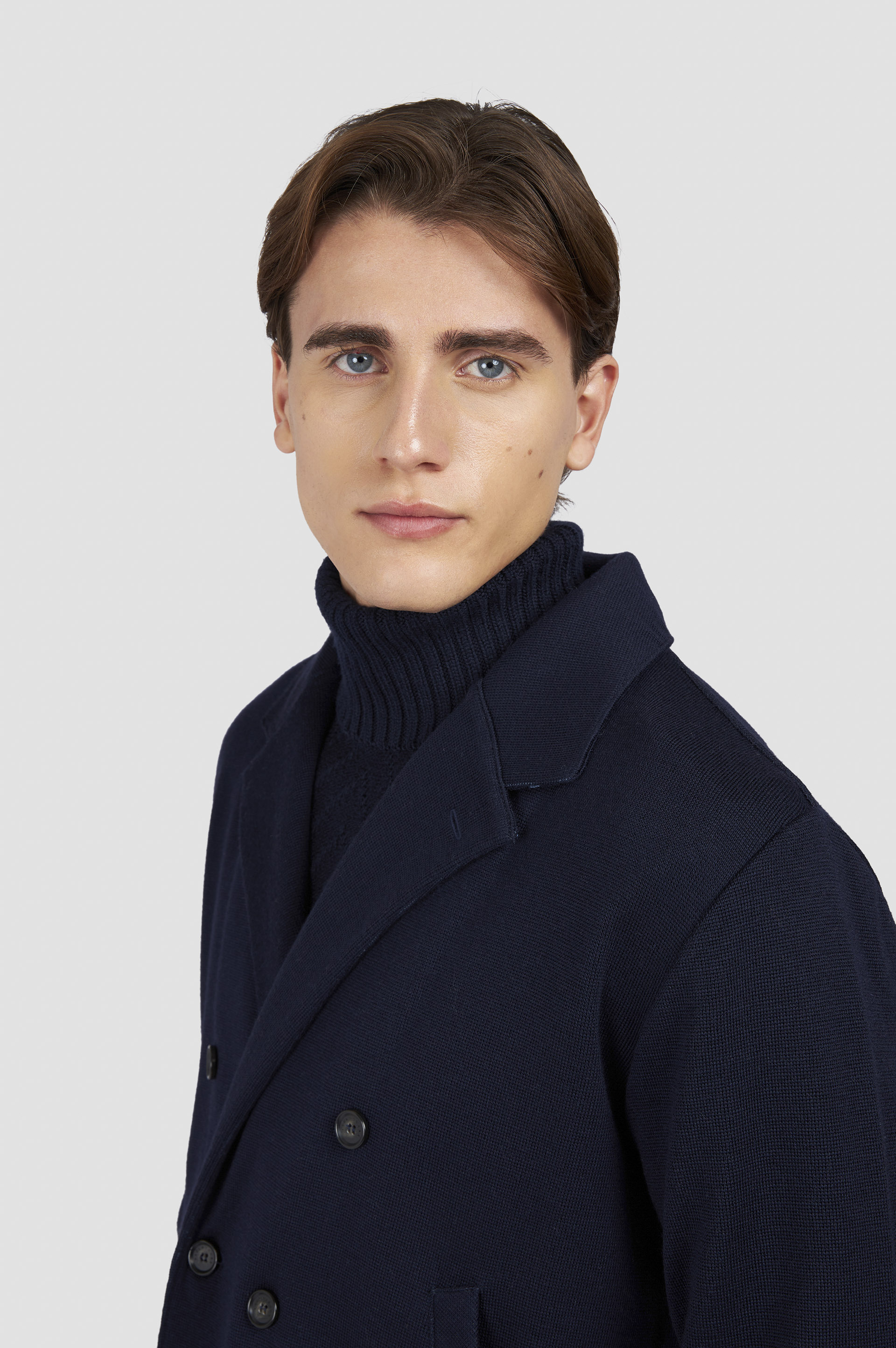 Merino Extrafinewool double-breasted jacket image number 6 Merino Extrafinewool double-breasted jacket image number 6