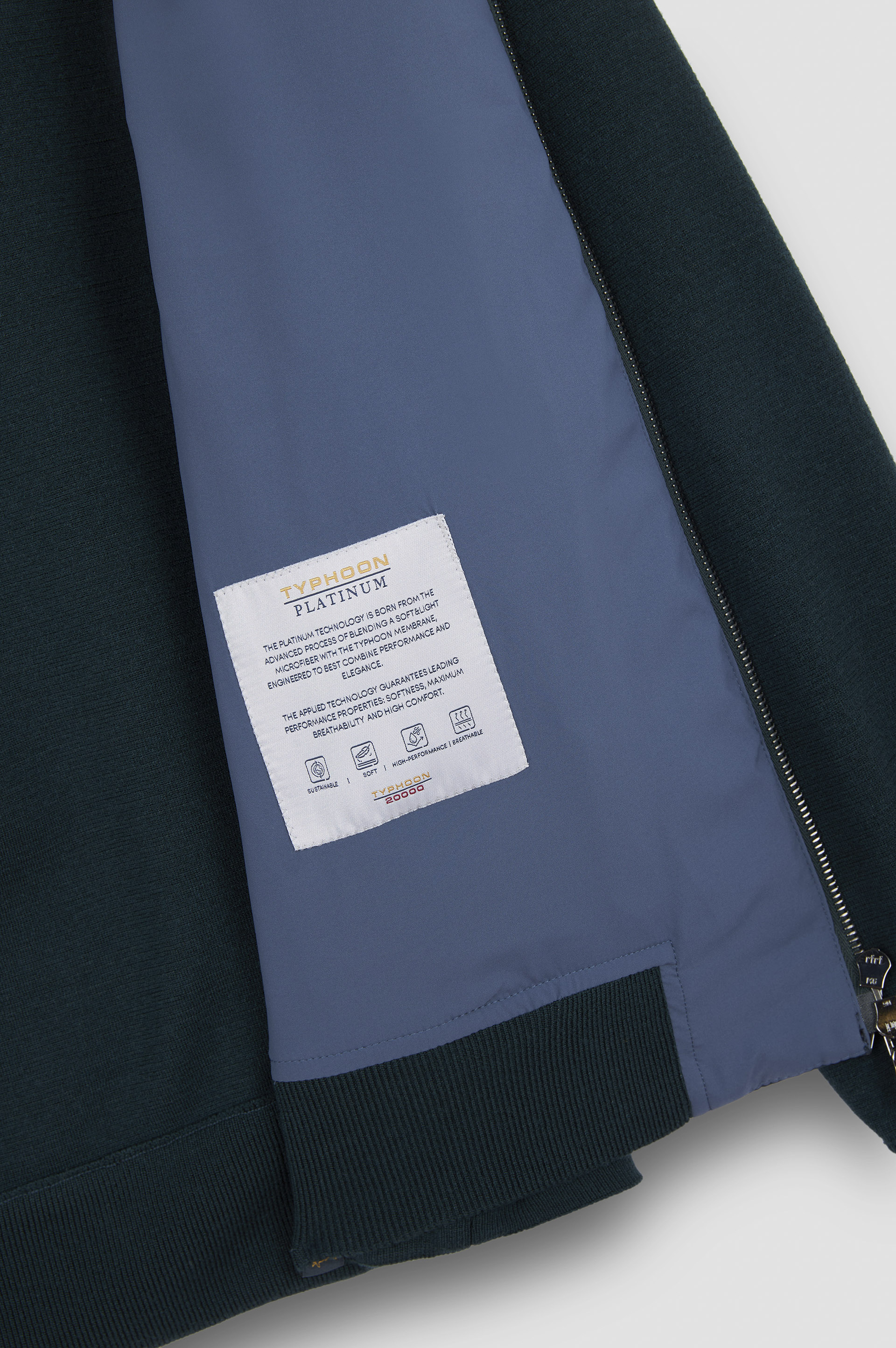 Hybrid-Zip-up-Cardigan aus Soft Cool Touch-Wolle und Typhoon® Platinum image number 6 Hybrid-Zip-up-Cardigan aus Soft Cool Touch-Wolle und Typhoon® Platinum image number 6