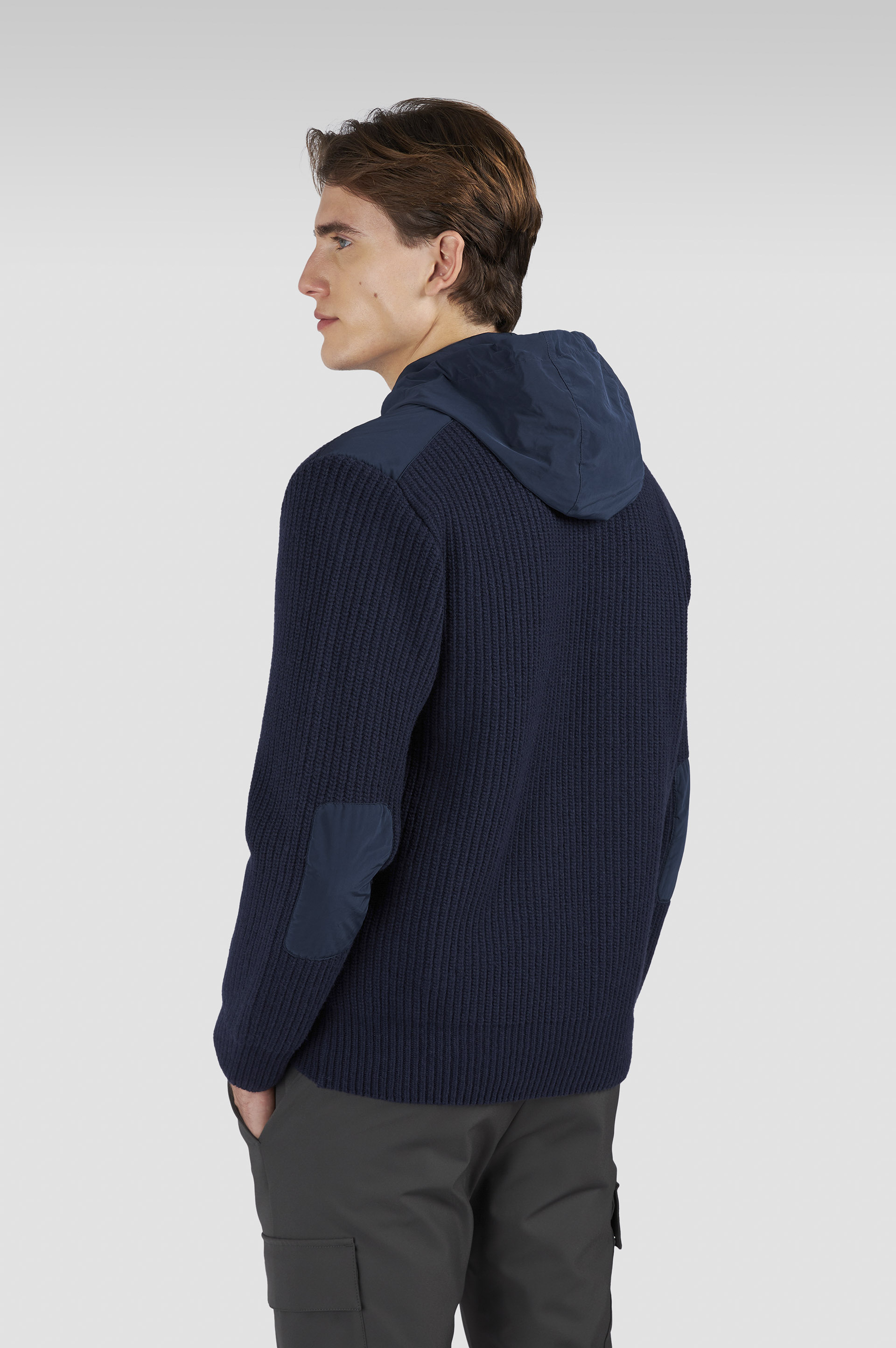 Sweat en Re-Wool avec détails Re-130 High Density image number 3