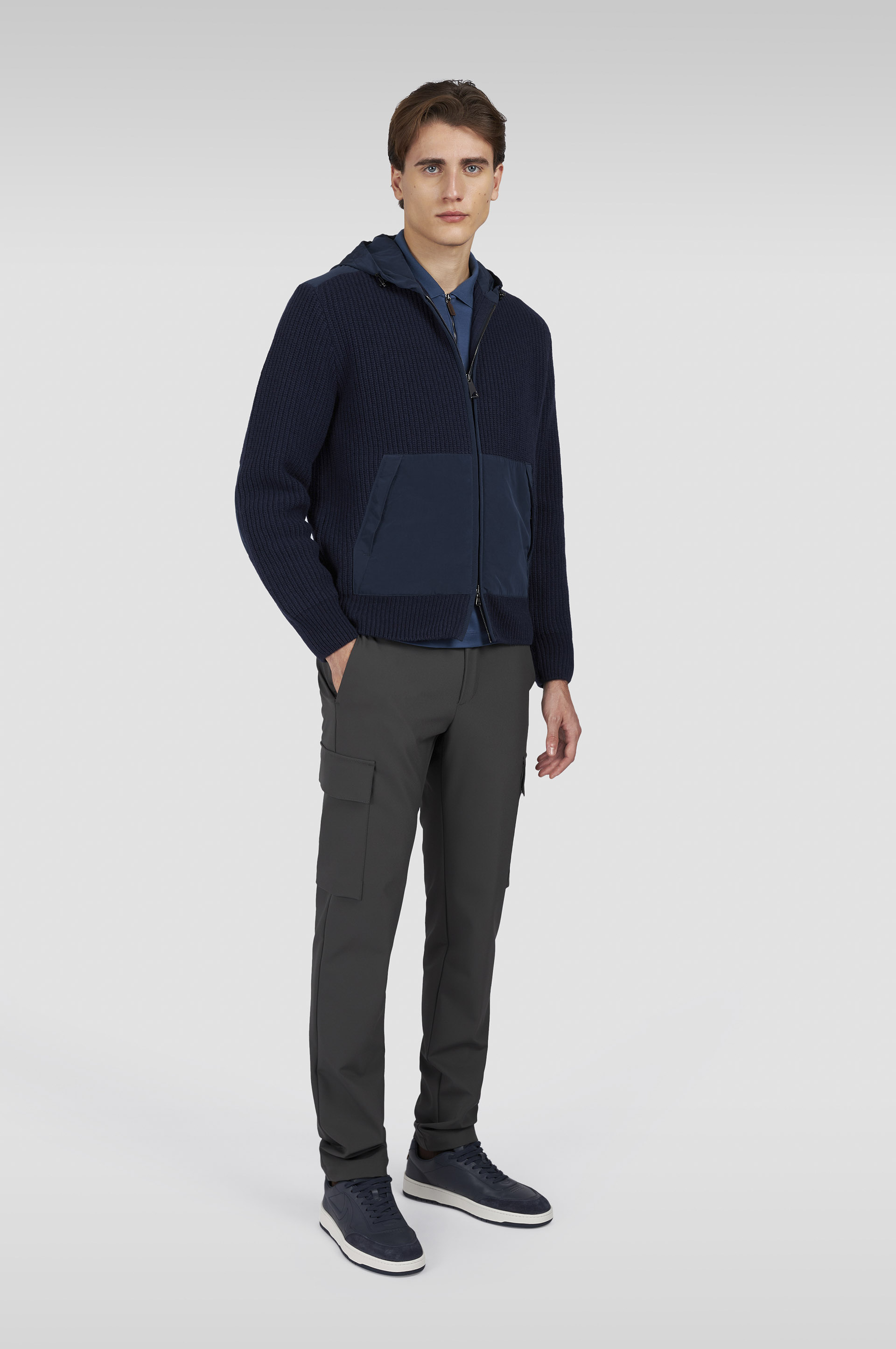 Sweat en Re-Wool avec détails Re-130 High Density image number 2