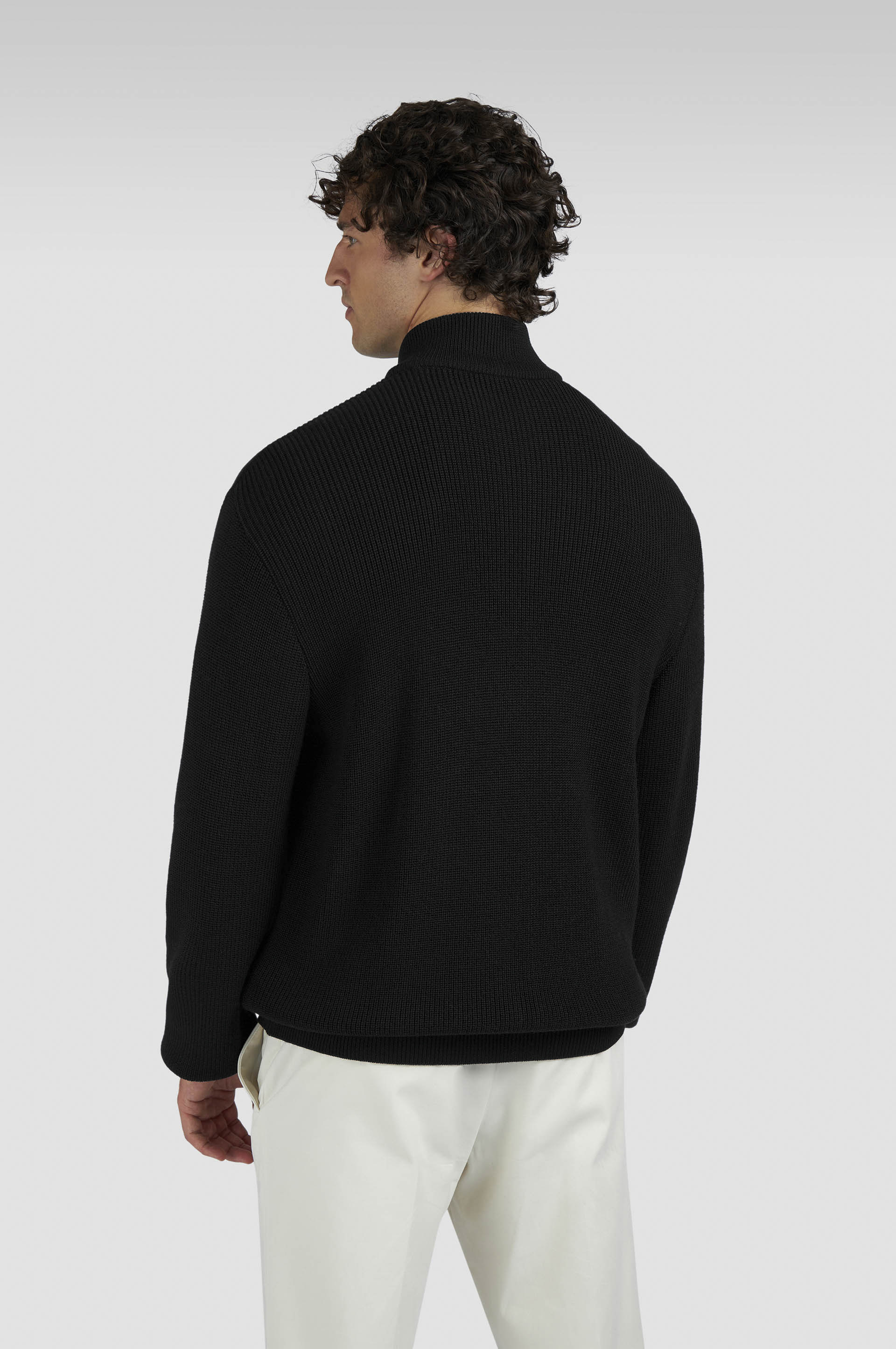 Zip-up cardigan in Tech Wool image number 3 Zip-up cardigan in Tech Wool image number 3
