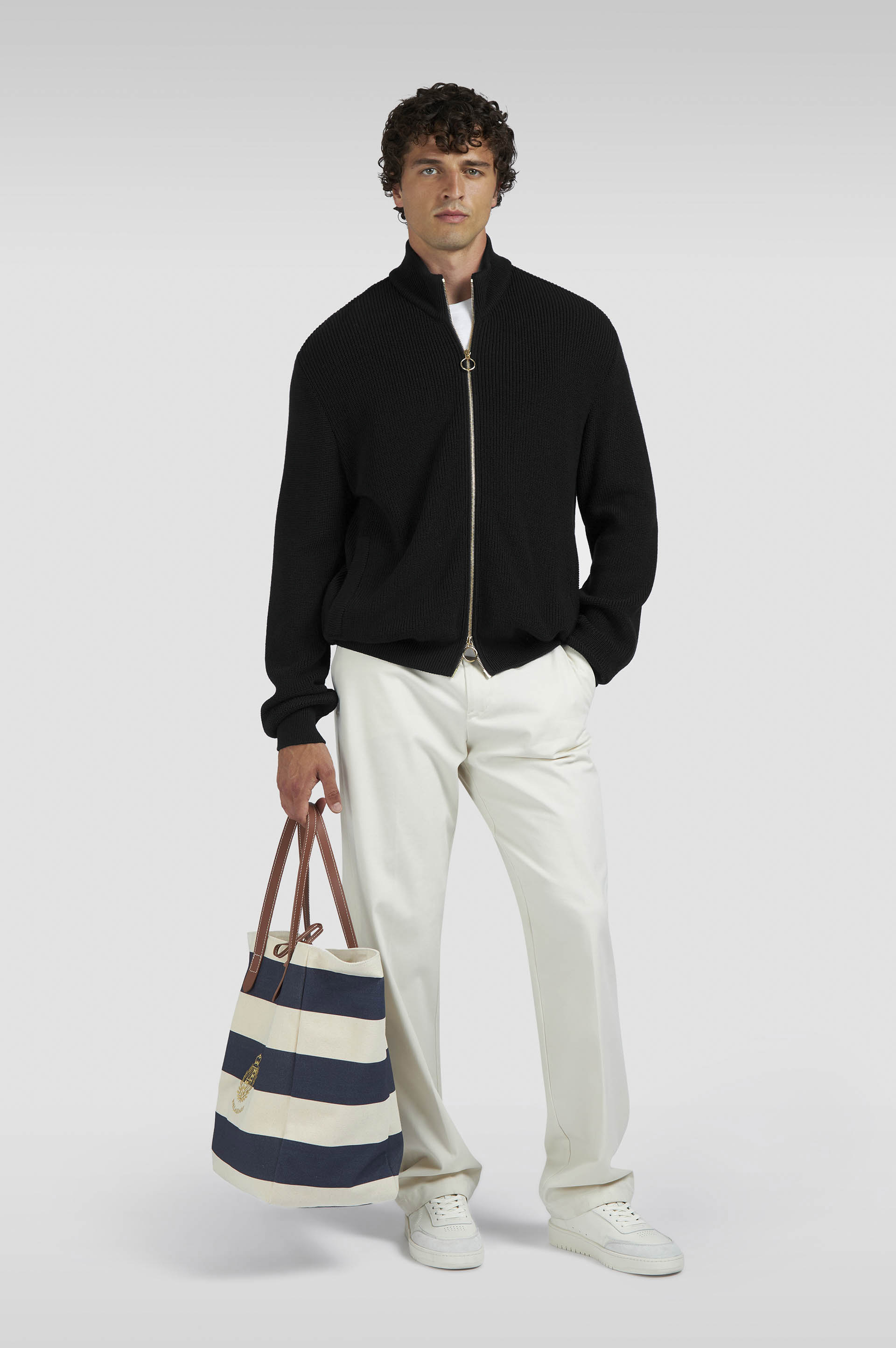 Zip-up cardigan in Tech Wool image number 2 Zip-up cardigan in Tech Wool image number 2