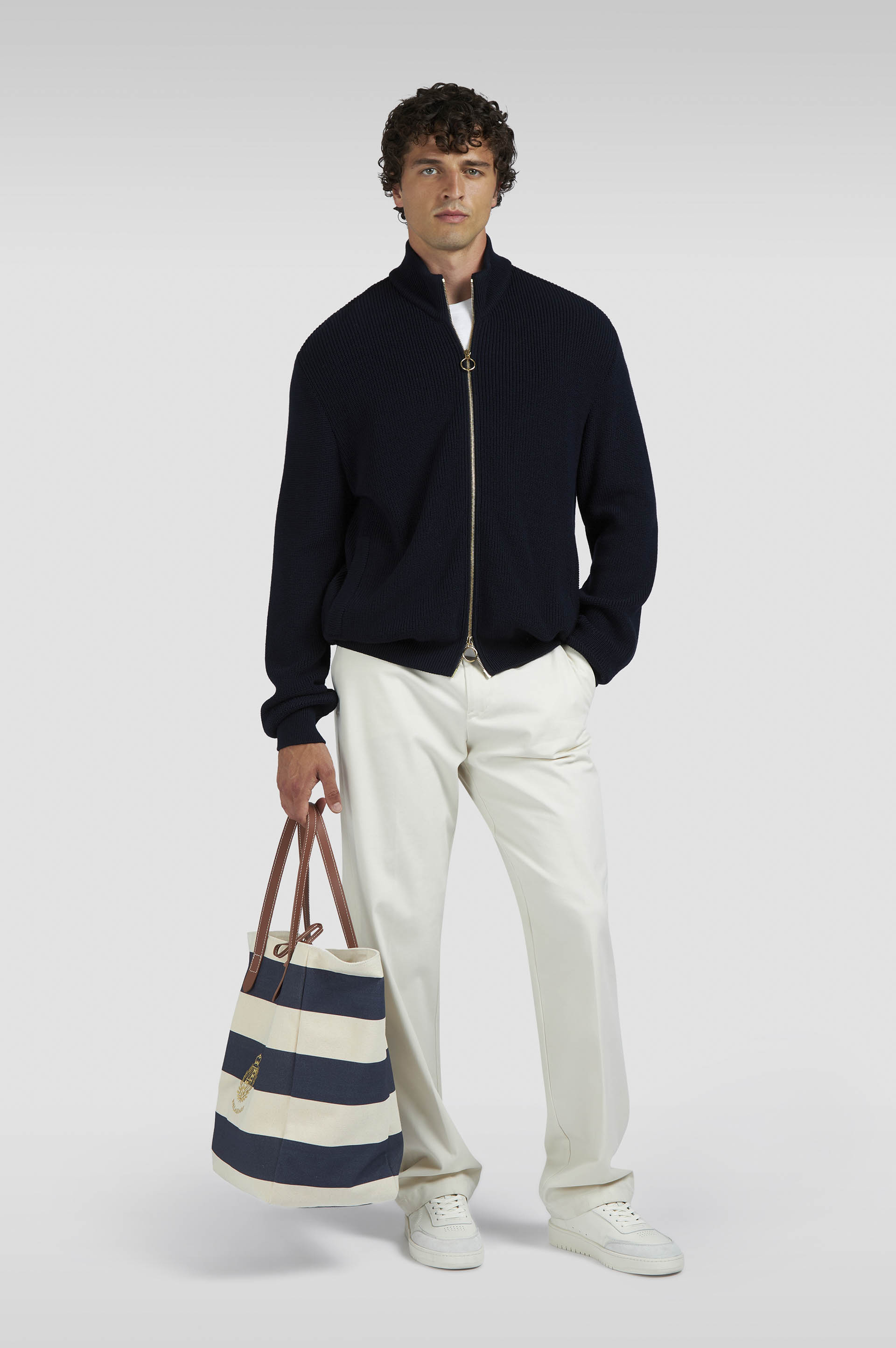 Cárdigan con cremallera de Tech Wool image number 2