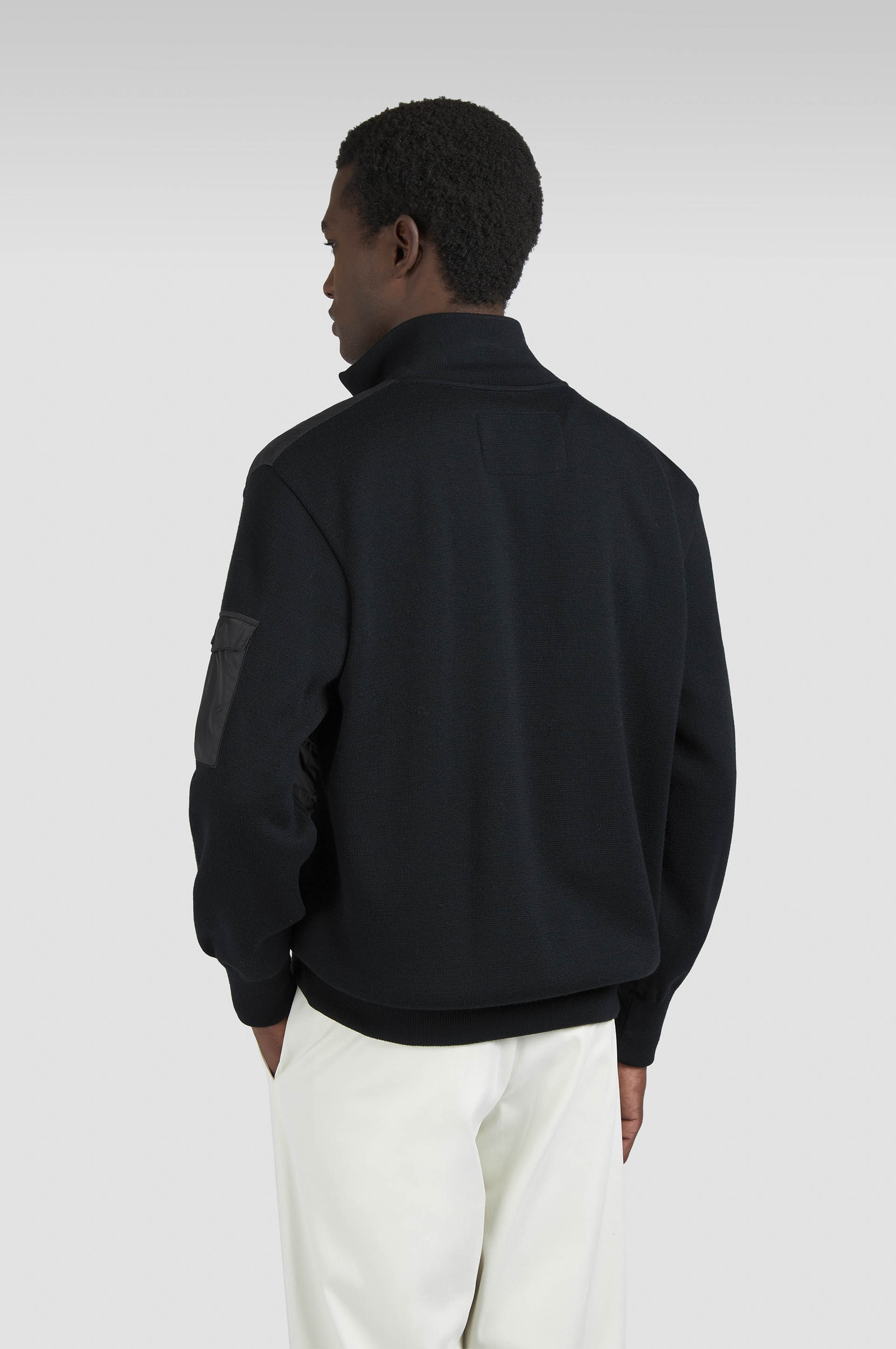 Ultralight hybrid zip-up sweater in Tech Wool image number 3 Ultralight hybrid zip-up sweater in Tech Wool image number 3
