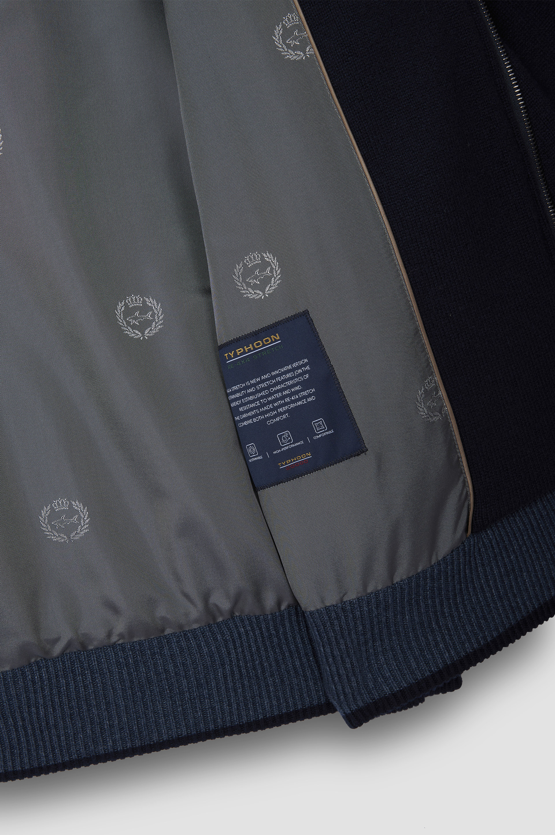 Hybrid jacket in wool and cashmere with Suede and Typhoon® Re-4x4 Stretch details image number 7 Hybrid jacket in wool and cashmere with Suede and Typhoon® Re-4x4 Stretch details image number 7