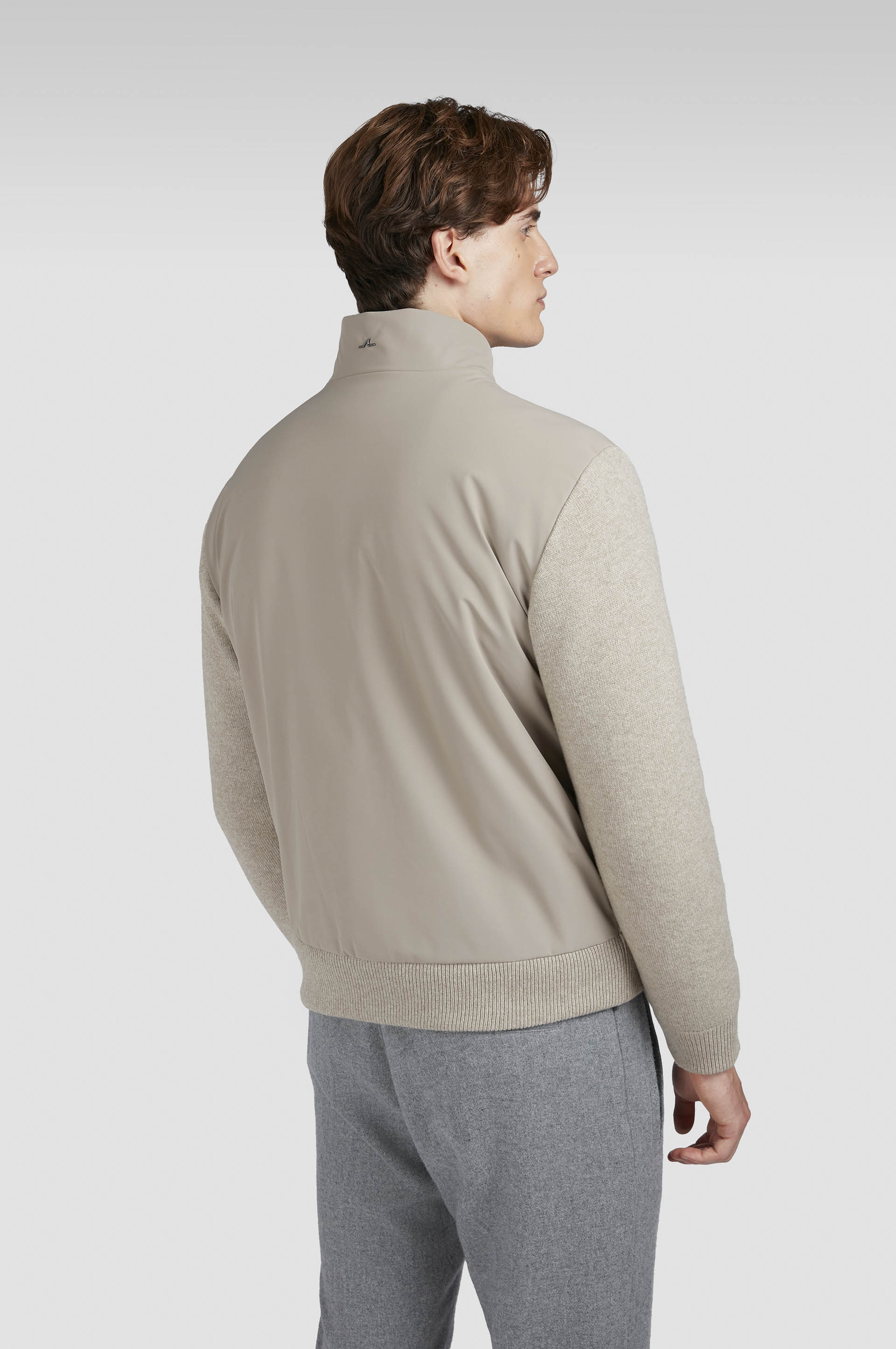 Hybrid-Jacke aus Wolle und Kaschmir mit Details aus Wildleder und Typhoon® Re-4x4 Stretch image number 3