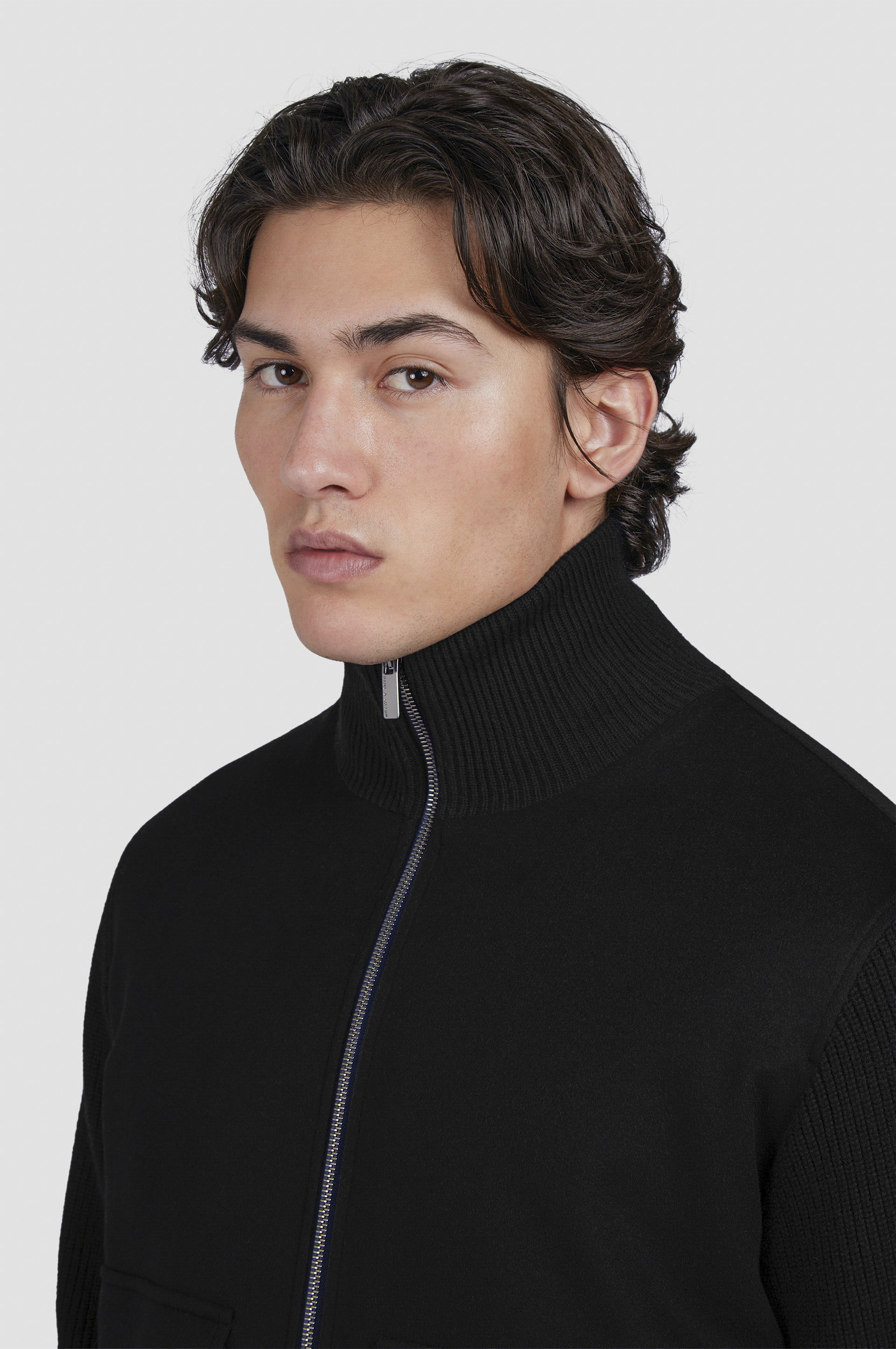 Blouson hybride Aliseo en laine et cachemire image number 4