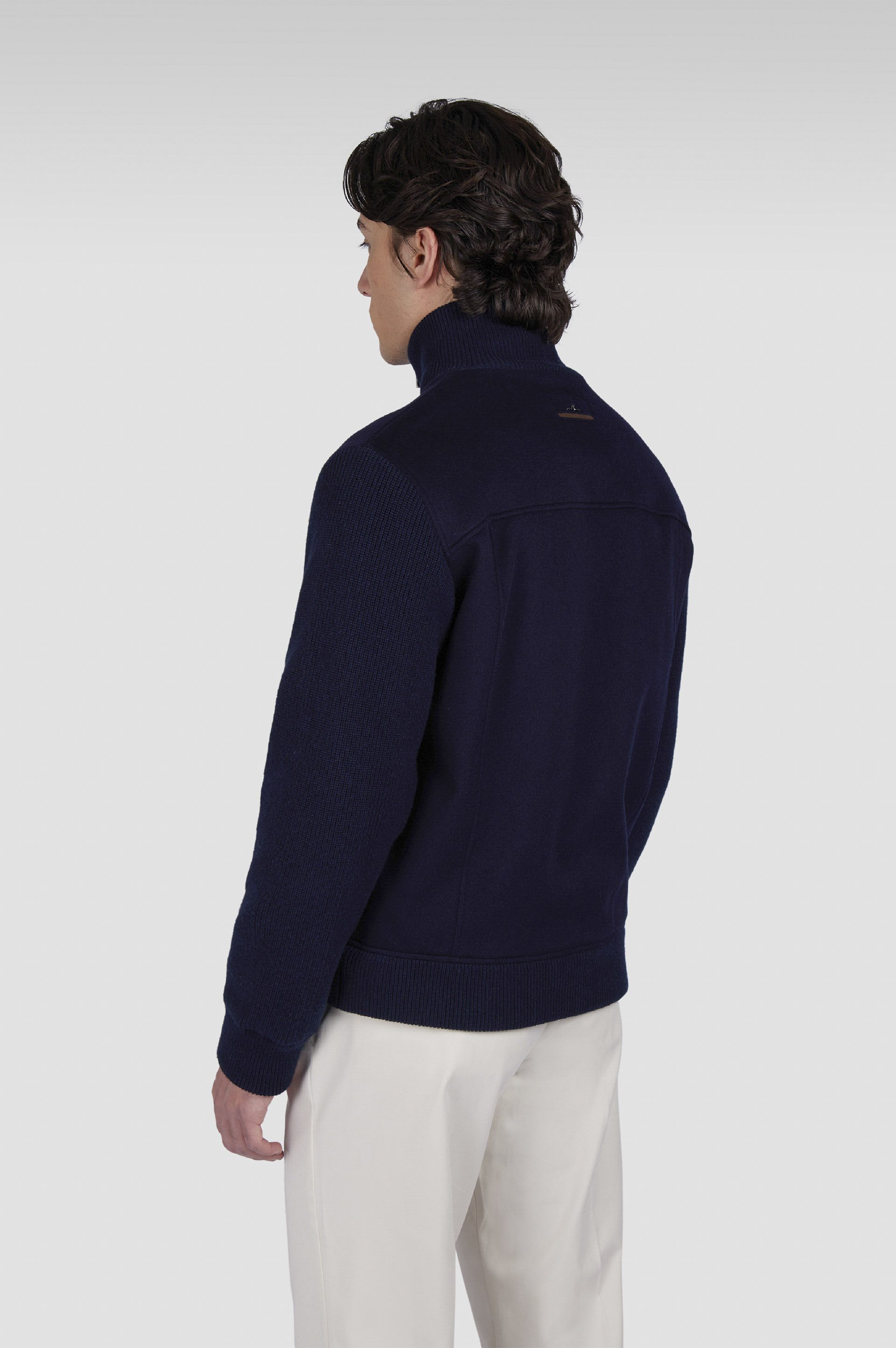 Blouson hybride Aliseo en laine et cachemire image number 3