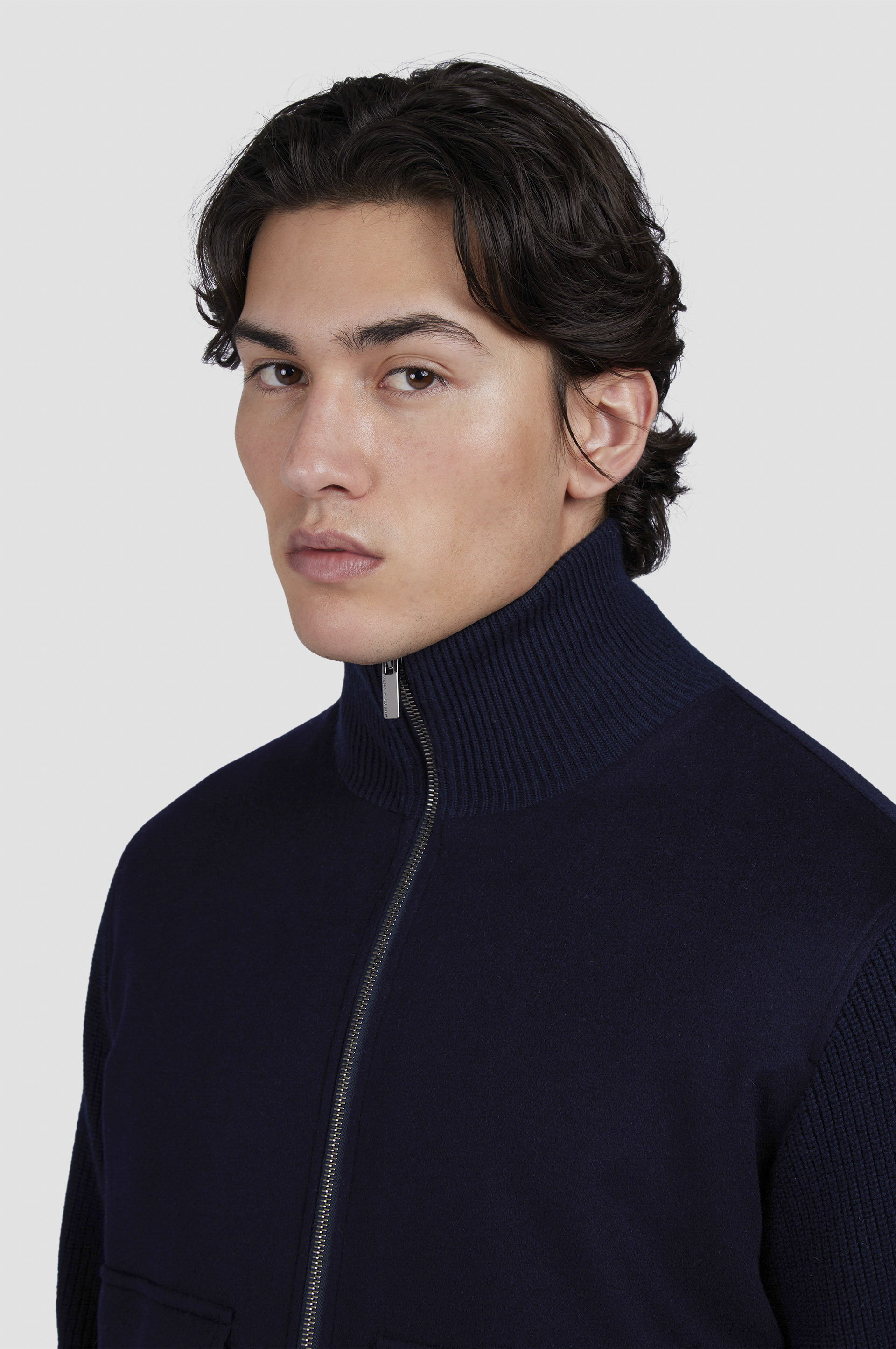 Blouson hybride Aliseo en laine et cachemire image number 4