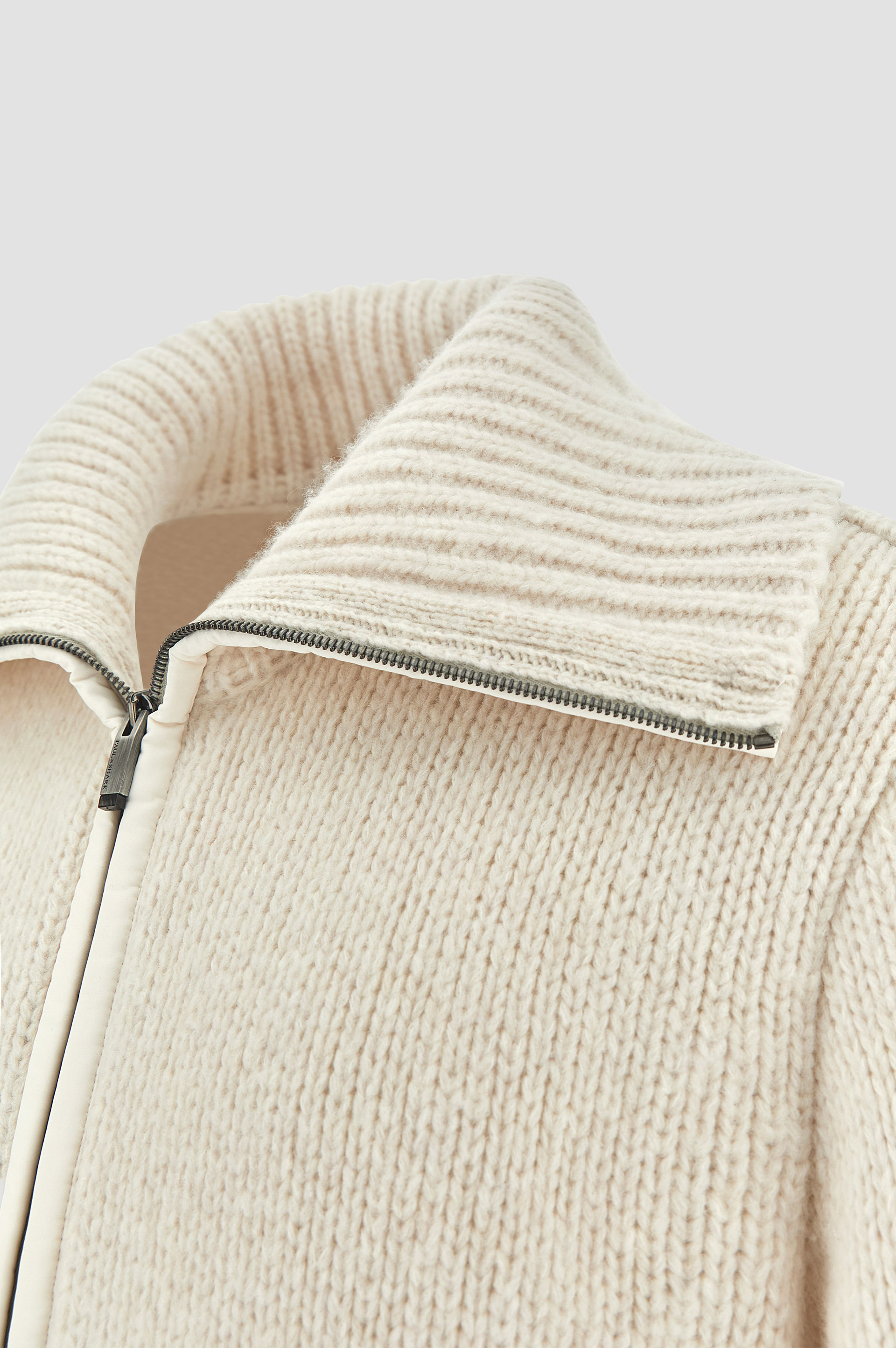 Zip-up-Pullover aus Wolle image number 1